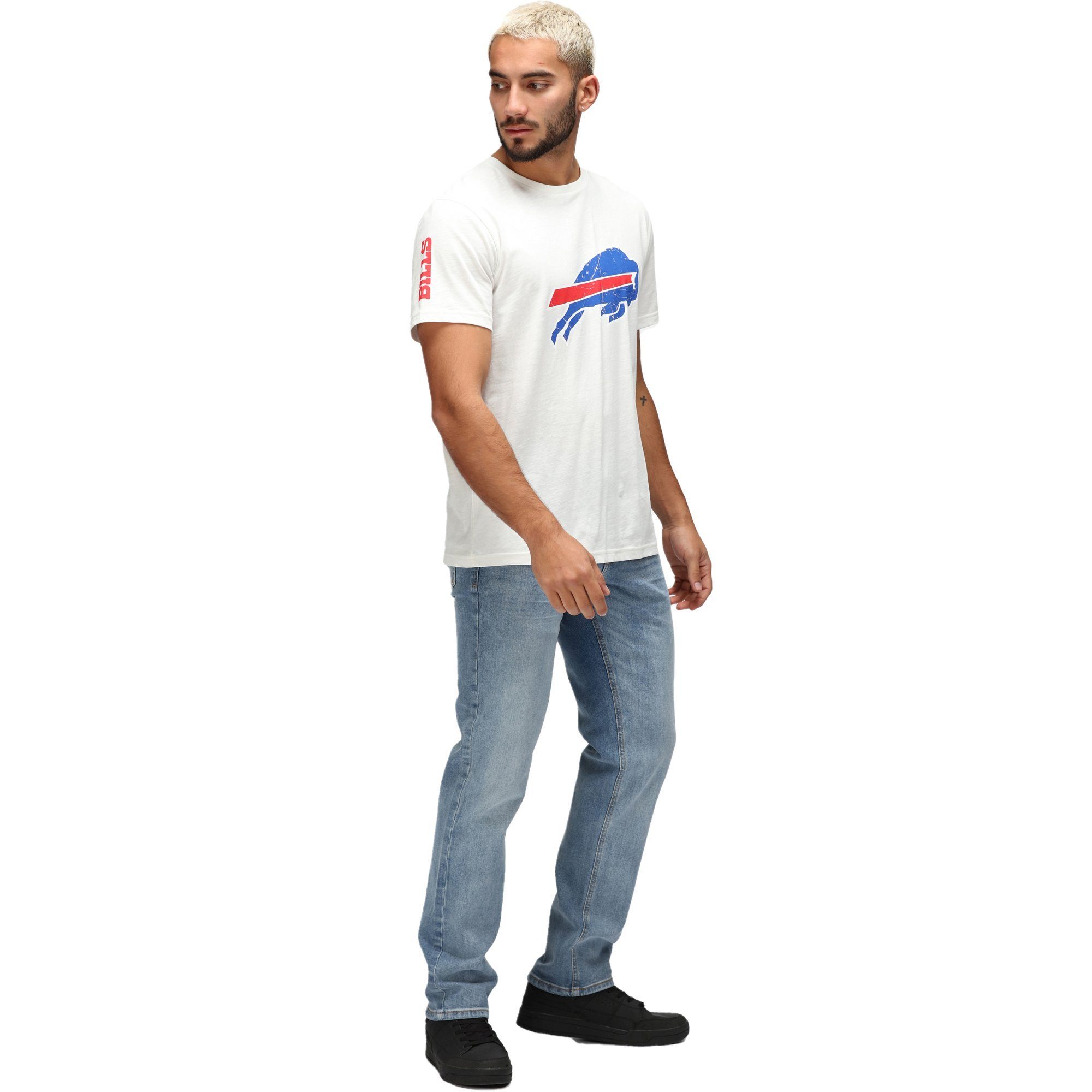 Re:Covered Bills ecru NFL Buffalo Print-Shirt Recovered