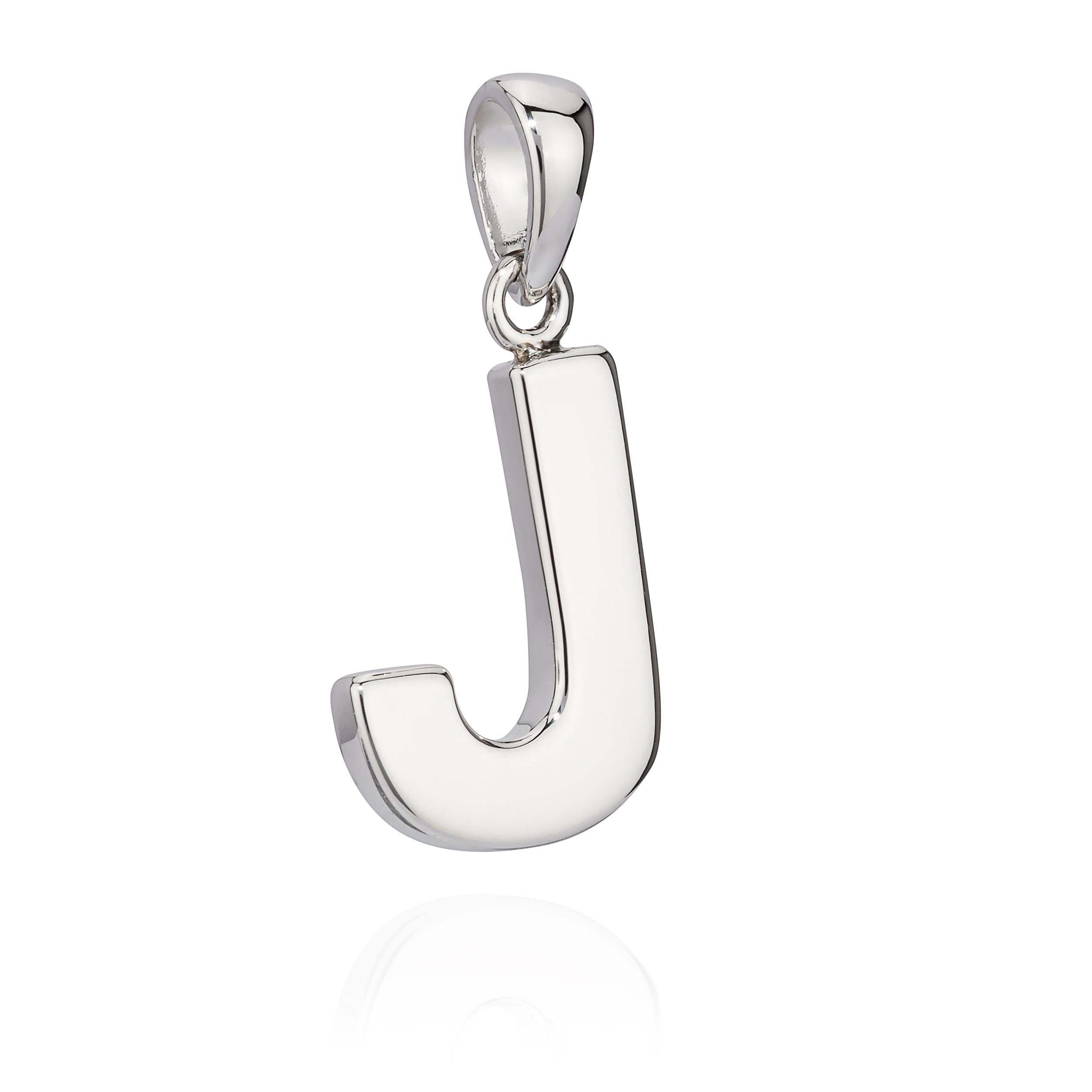NKlaus Kettenanhänger 14x10mm Kettenanhänger Buchstabe J Silber 925 anla günstig online kaufen