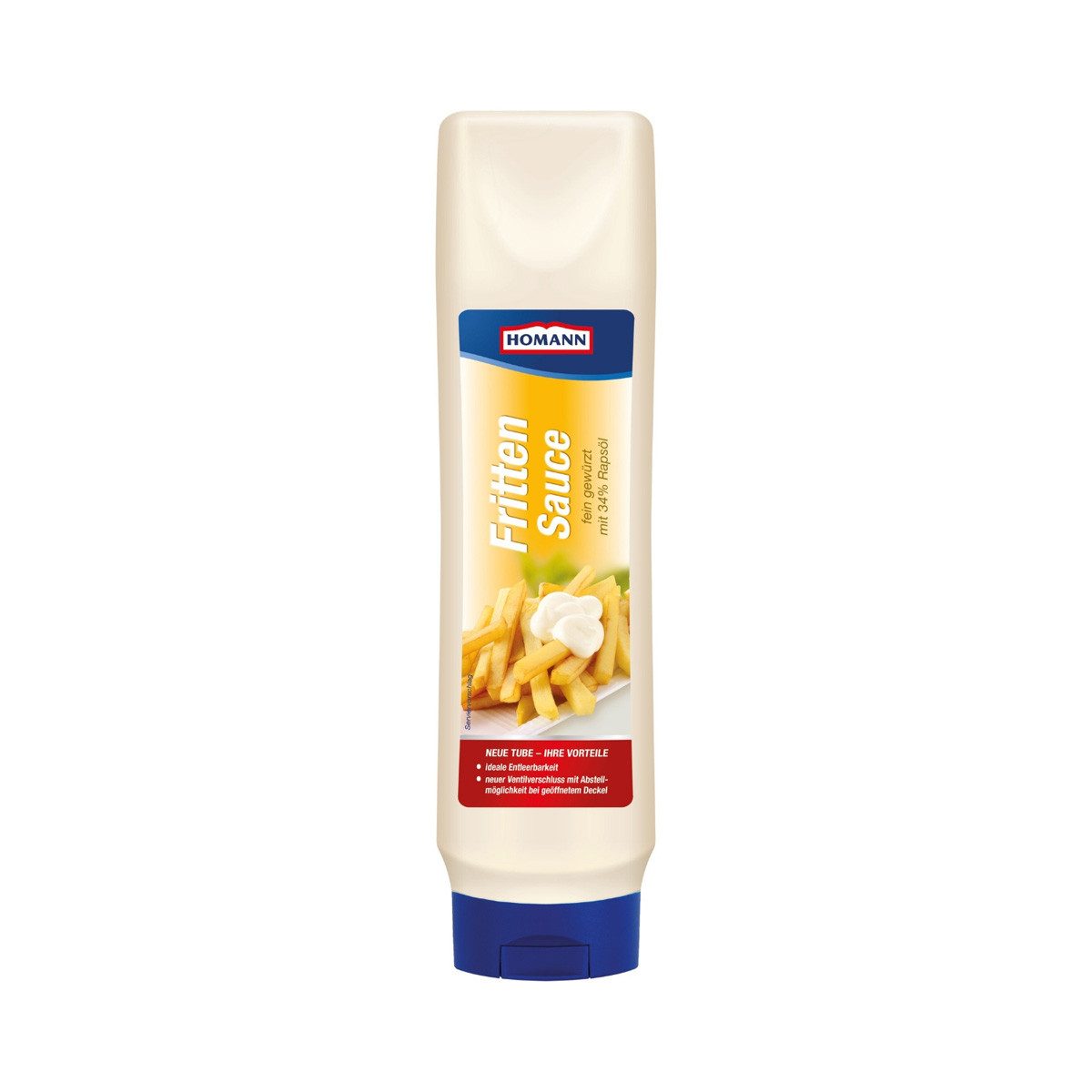 Homann Saucen, Homann Fritten Sauce fein gewürzt mit 34 Prozent Rapsöl 875 ml