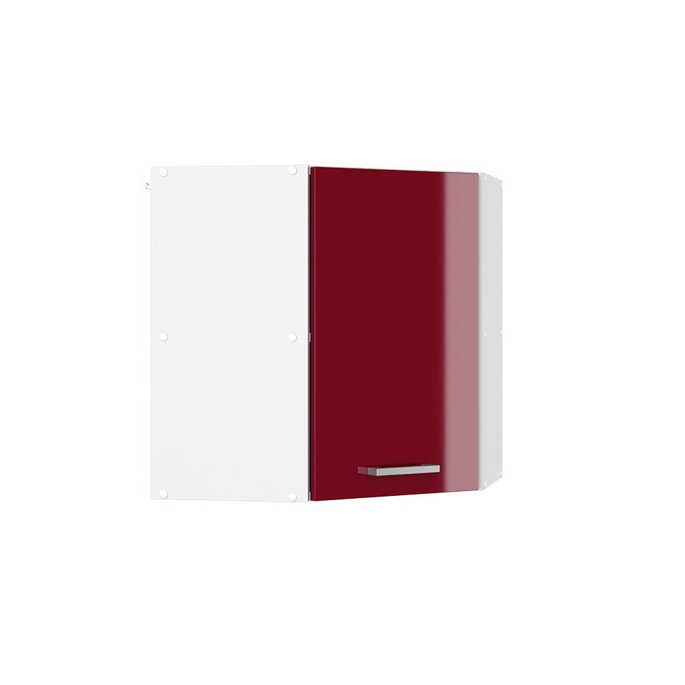 Vicco Eckhängeschrank R-Line, Bordeaux Hochglanz/Weiß, 57 günstig online kaufen