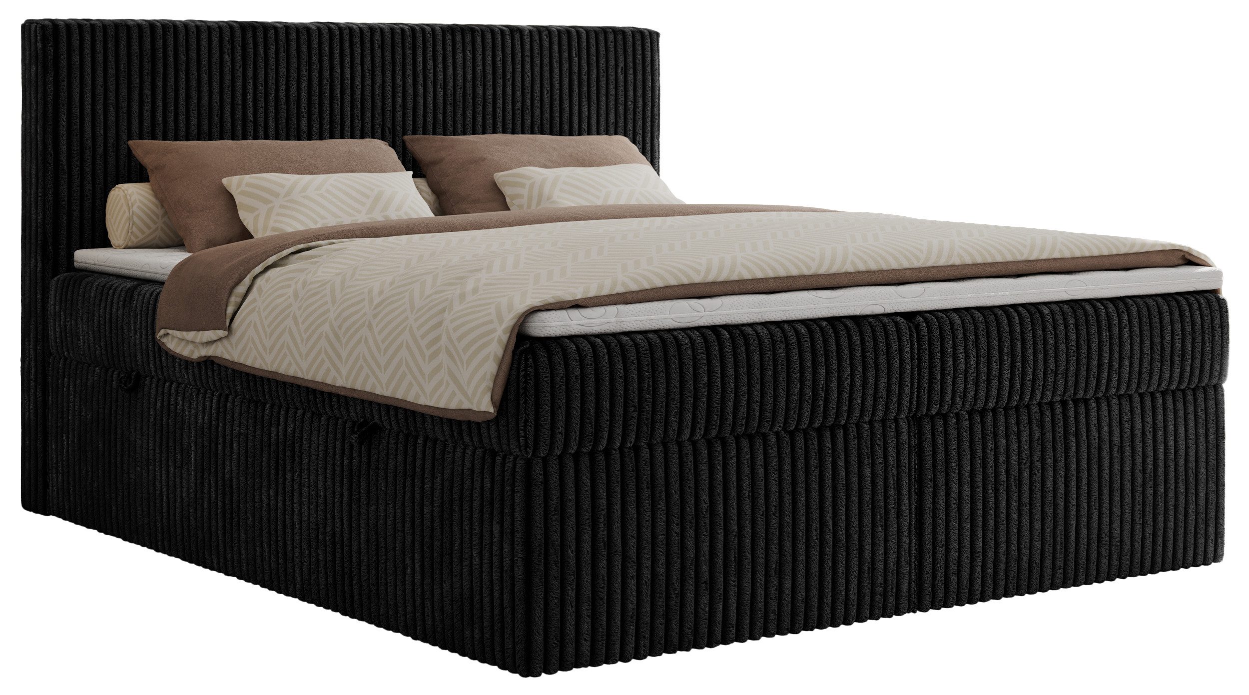 MKS MÖBEL Boxspringbett TILIANO (Packung, Set, Gepolstertes Kopfteil, Toppe günstig online kaufen