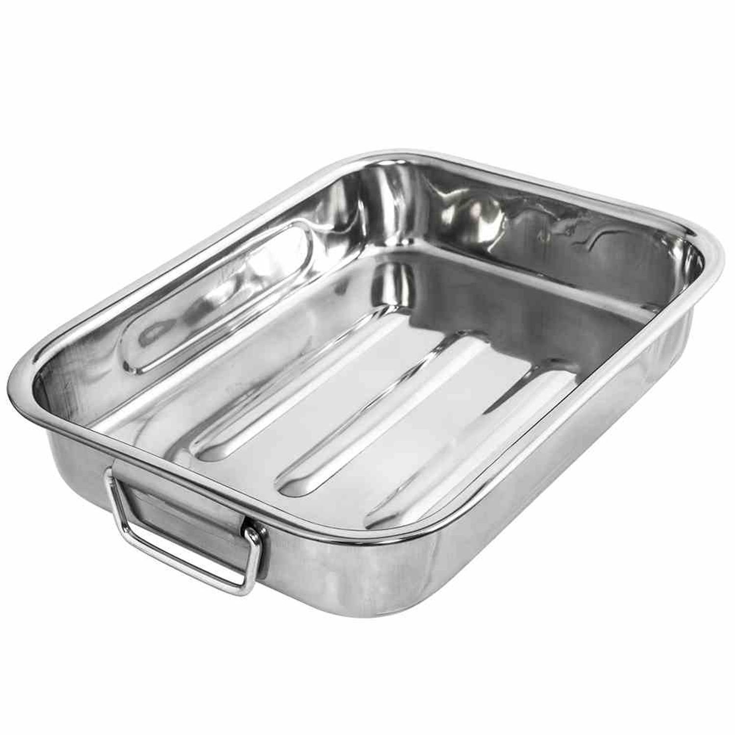 Karl Krüger Bratpfanne Vierkantpfanne 35 cm Edelstahl rostfrei 18/10, Edelstahl