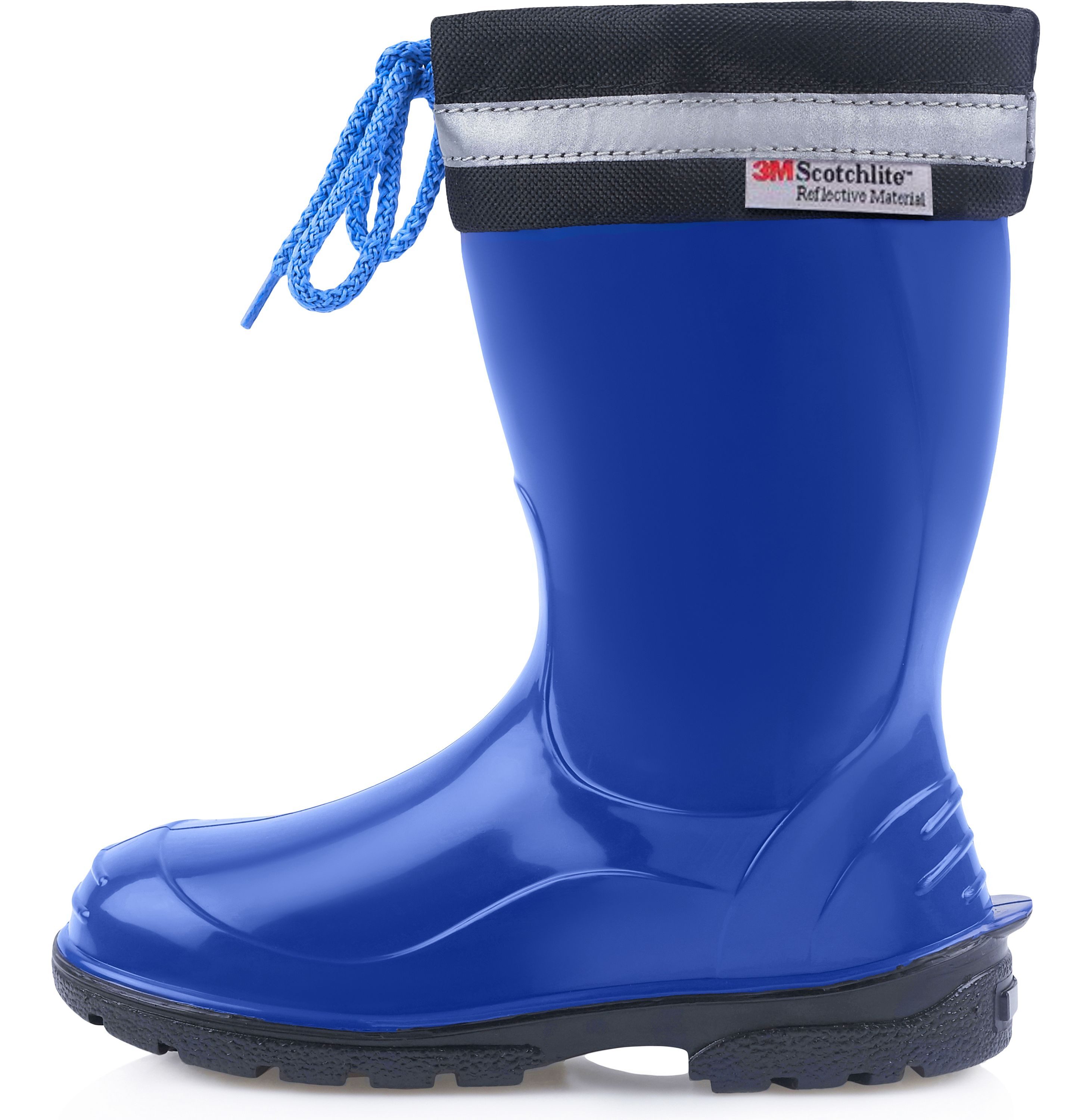 Ladeheid lange Regenschuhe für Mädchen und Jungen LA-972 Gummistiefel Kinder mit Stulpe zum Schnüren