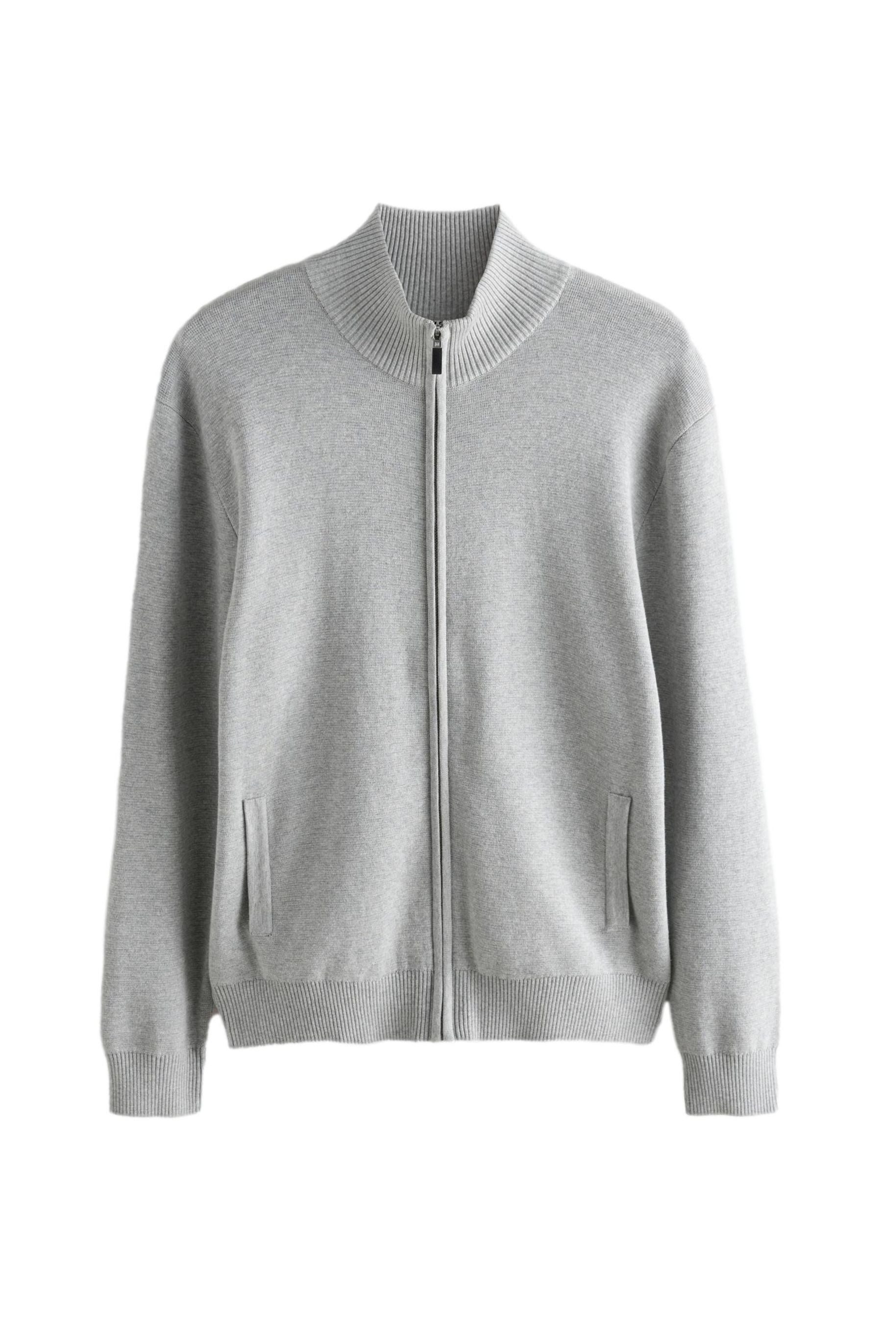 Next Strickjacke Regular Fit Premium-Pullover mit Reißverschluss (1-tlg)