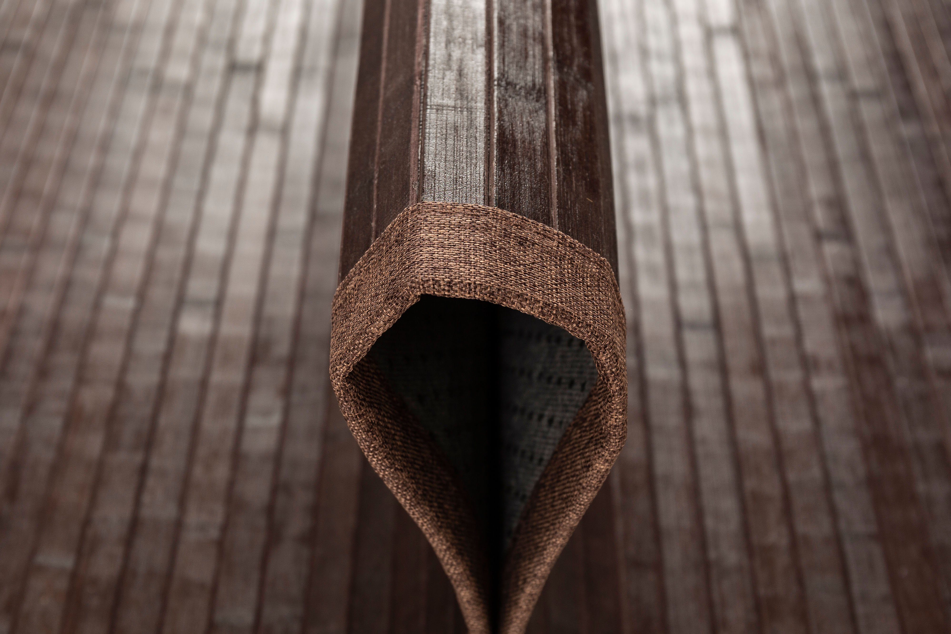 Andiamo, rechteckig, Wendeteppich, Teppich Outdoor braun Material: Bambus, geeignet Höhe: 17 In- Bambus, 100% mm, und