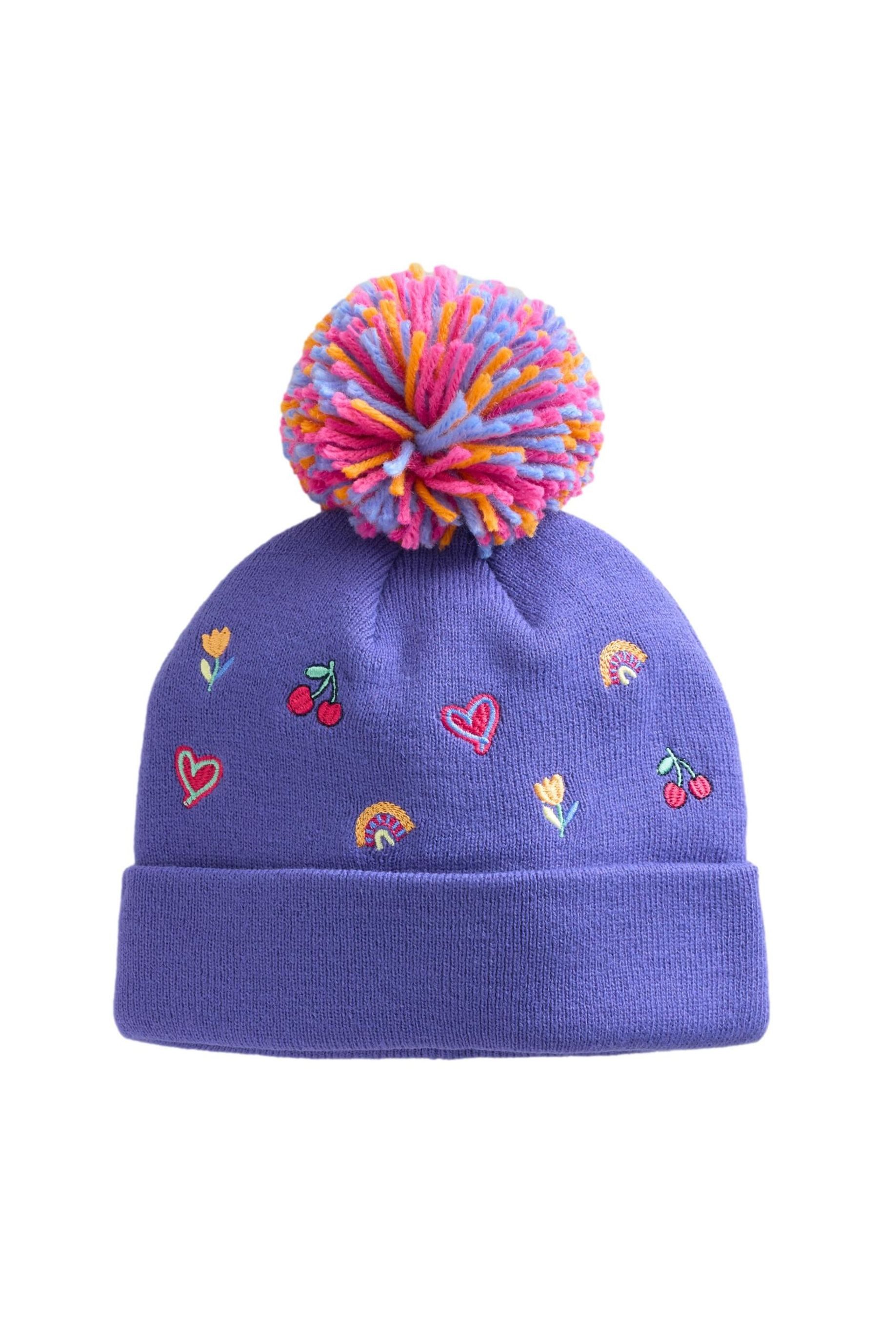 Next Beanie Bestickte Bommelmütze (1-St) günstig online kaufen