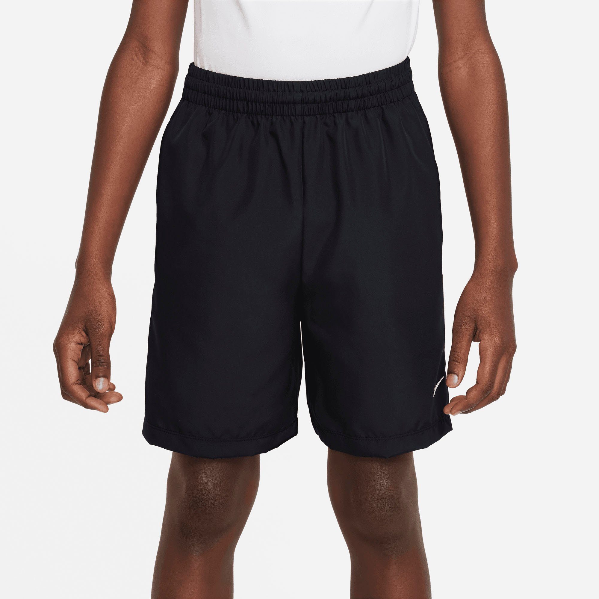 Nike BLACK/WHITE Trainingsshorts KIDS' DRI-FIT MULTI+ SHORTS (BOYS) TRAINING BIG