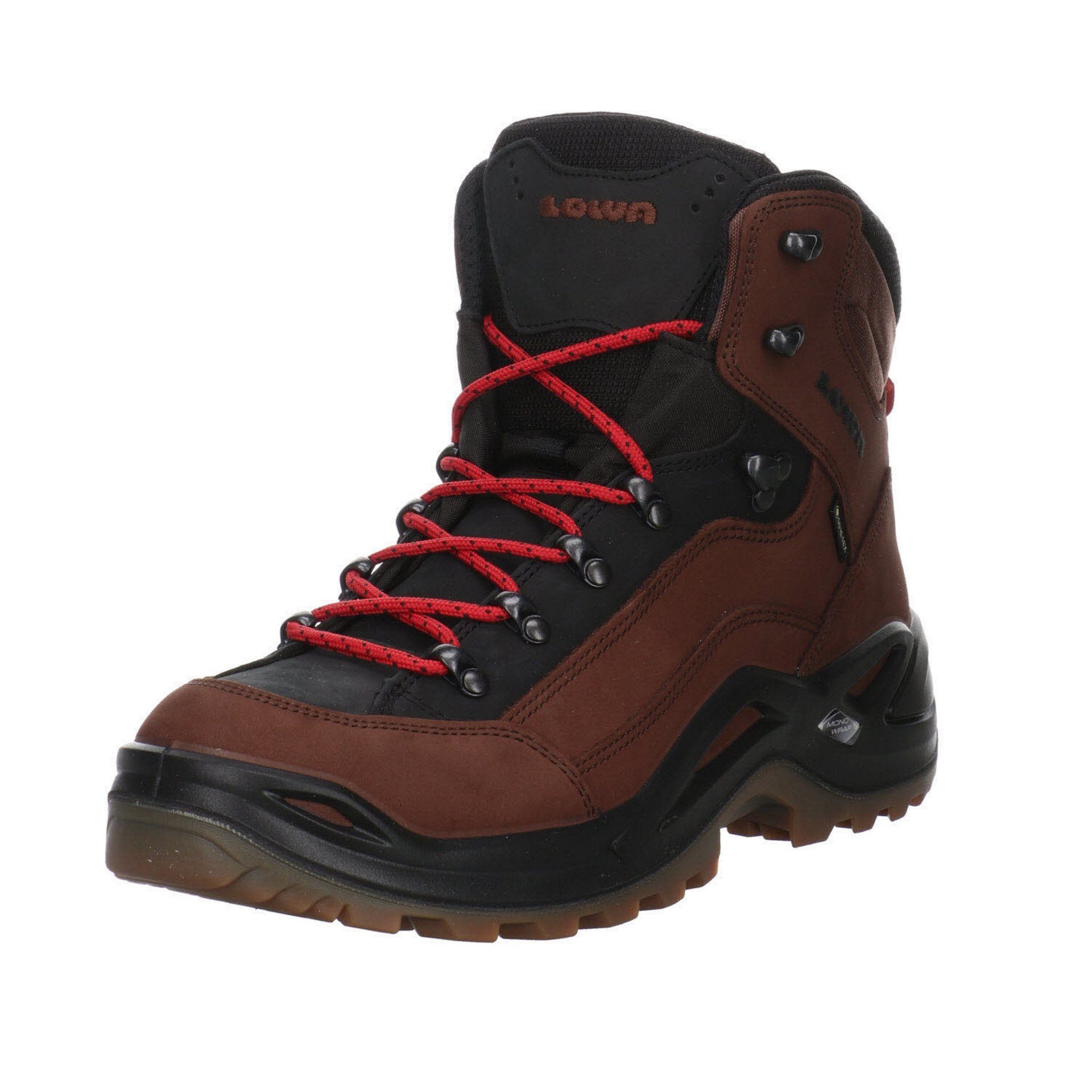 Lowa Herren Outdoor Schuhe Renegade GTX Mid Outdoorschuh Leder-/Textilkombination braun sonst Kombi