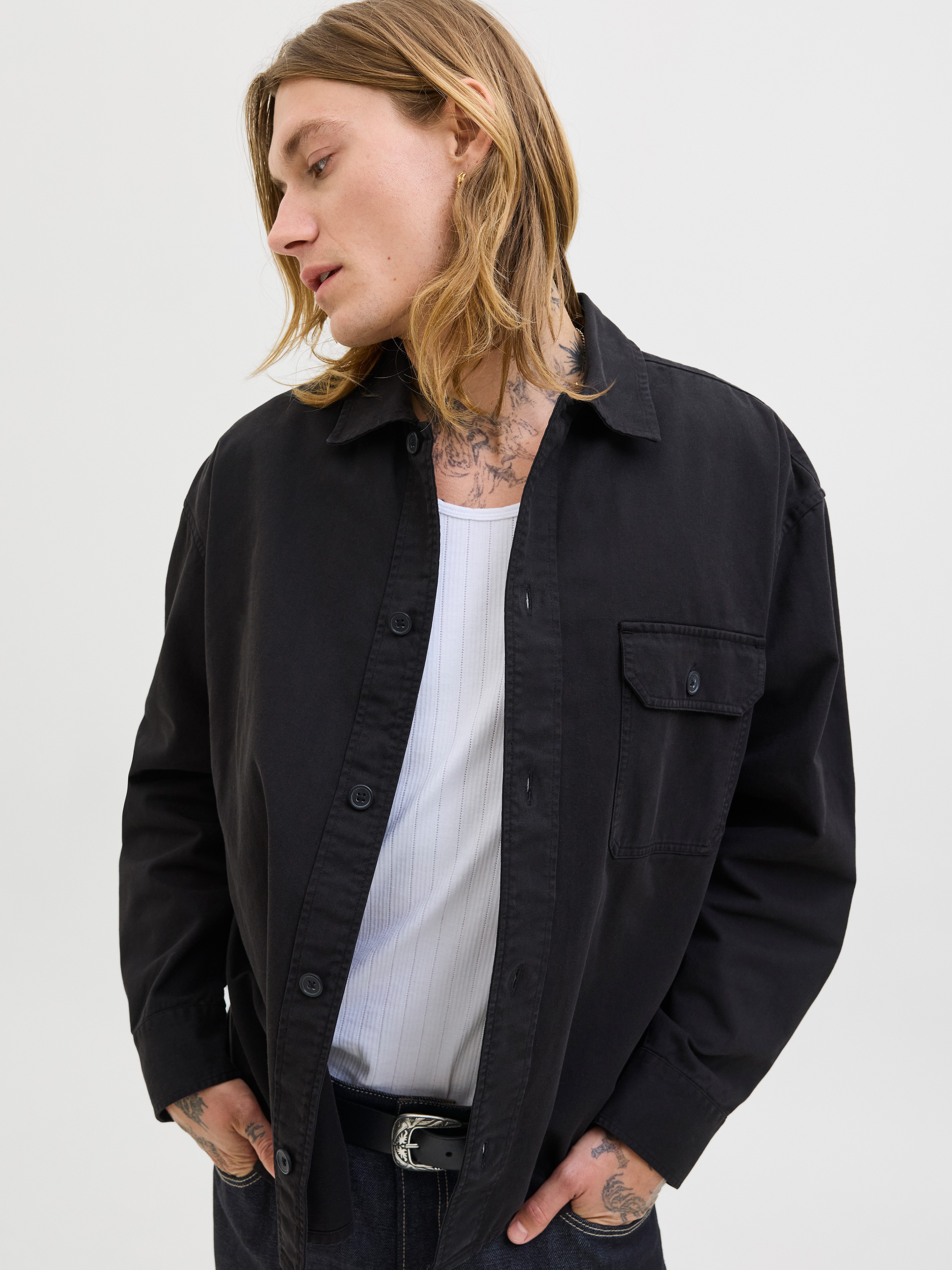 Jack & Jones Langarmhemd JJEDOVER OVERSHIRT LS SN günstig online kaufen