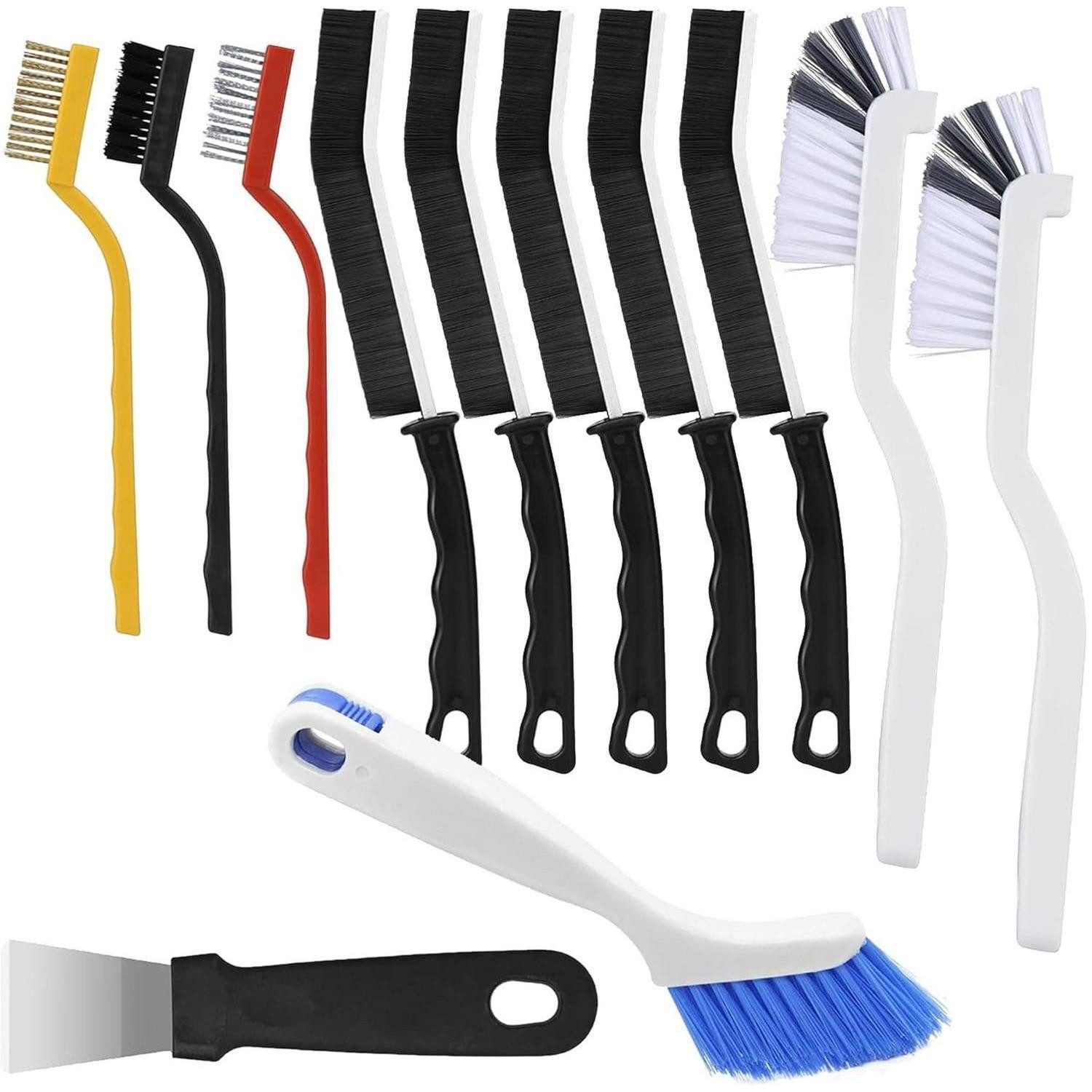 LuxusKollektion Reinigungs-Set Reinigungsbürsten-Set 12-teilig Härte Borsten, (12-St)