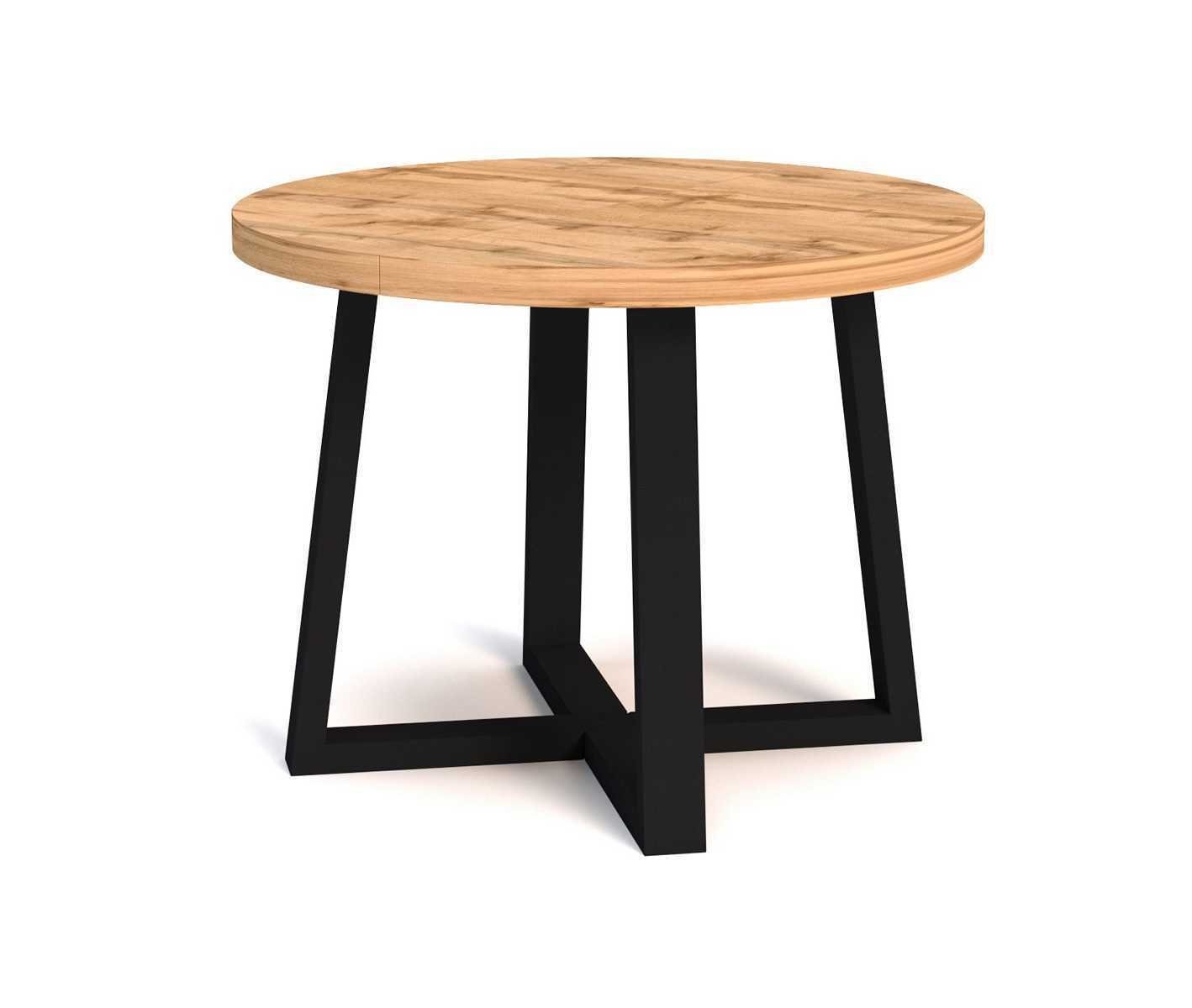 Holz Möbel Modern Runder Neu Stil Esstisch Holztisch Esstische (1-St., Tisch Esstisch) JVmoebel Tische Beige