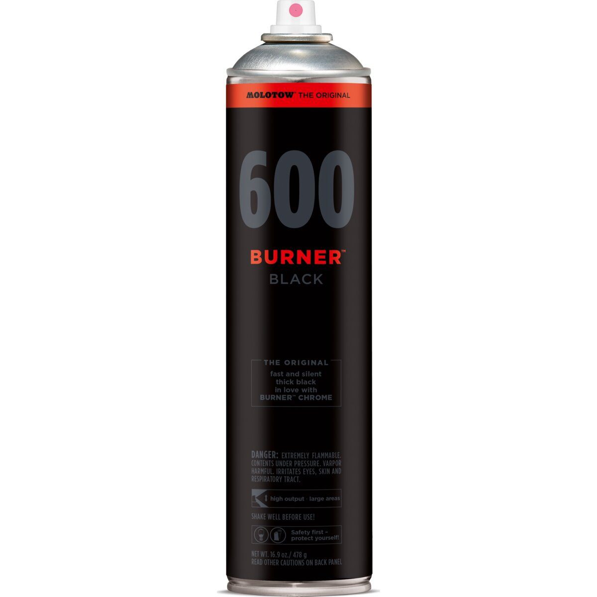 MOLOTOW Permanentmarker Spray BURNER black 600ml schwarz