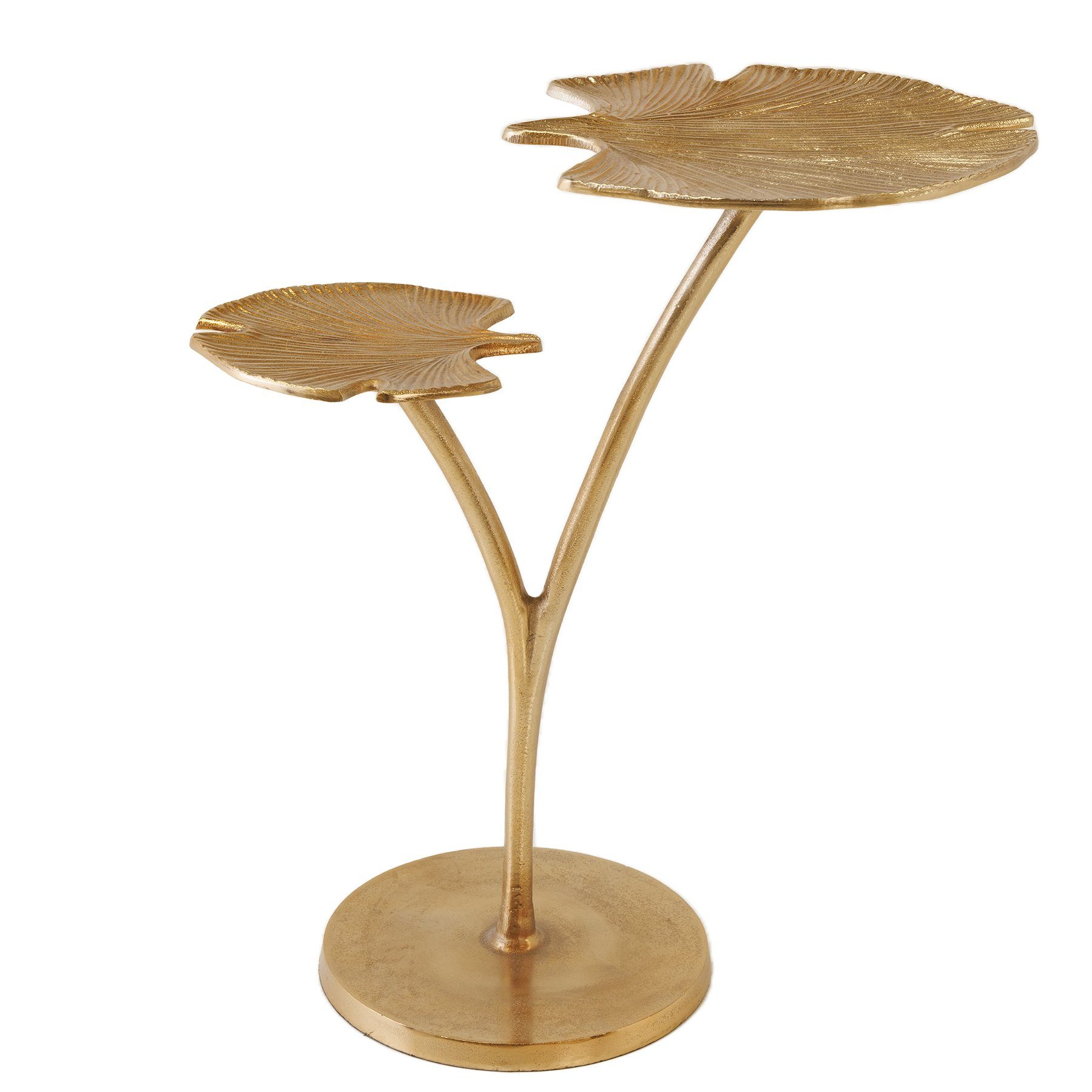 riess-ambiente Beistelltisch GINKGO LEAFS 50cm gold günstig online kaufen