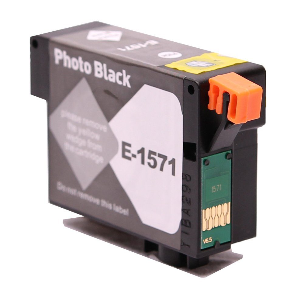 ABC Tintenpatrone (Kompatible Druckerpatrone für Epson T1571 Schwarz Stylus Photo R3000)