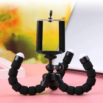 Silberstern Flexibles Octopus-Beinstativ, verstellbares Handyhalter-Stativ Dreibeinstativ (Tragbares Handy-Ministativ für Mobiltelefone und Kameras)