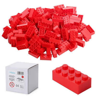 Katara Konstruktionsspielsteine 120 Steckbausteine 4x2 Noppen, Spielzeug, (Packung), 100% Kompatibel Sluban, Papimax, Q-Bricks, LEGO®
