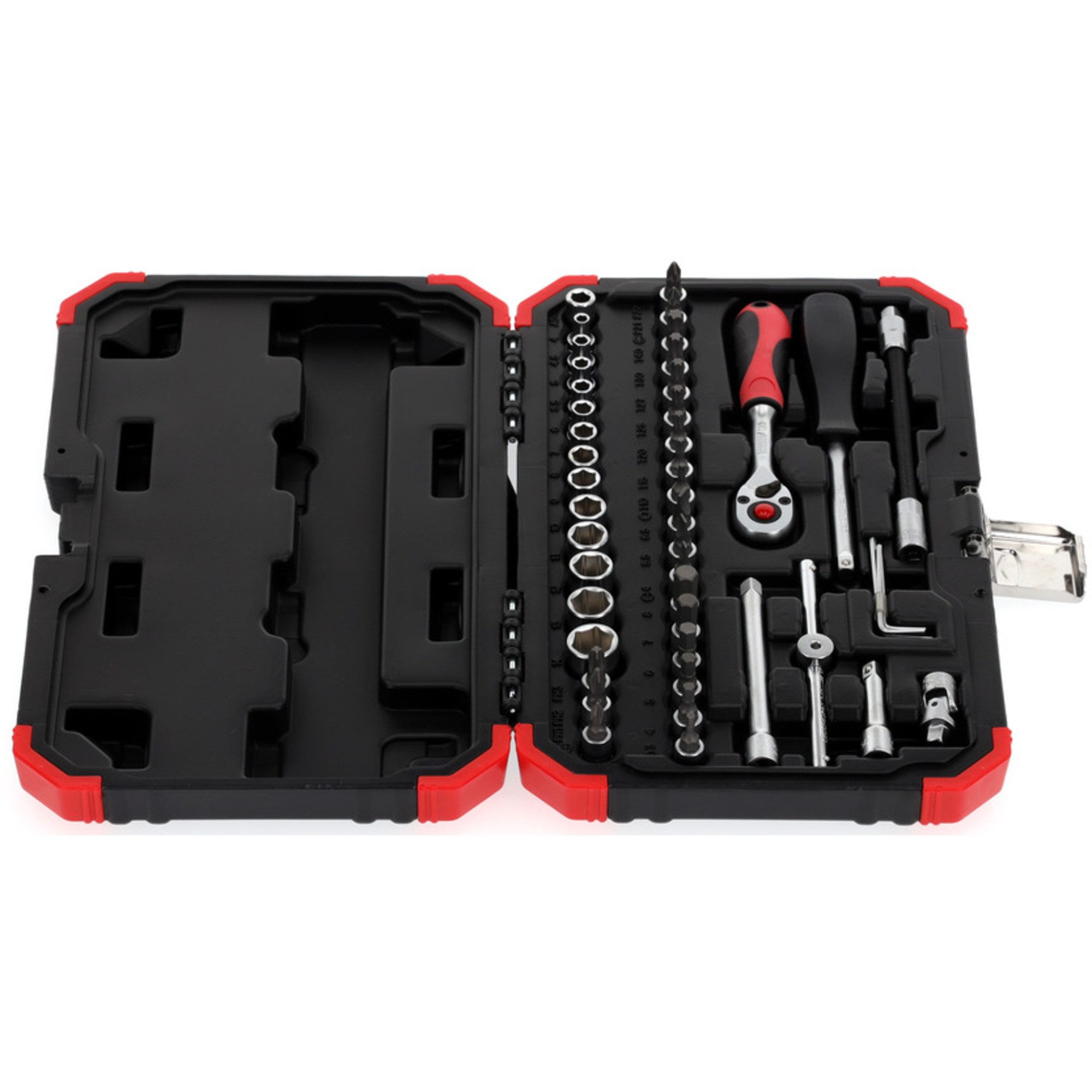 Gedore Ratsche GEDORE Red Steckschlüssel-Satz 1/4", 46-teilig