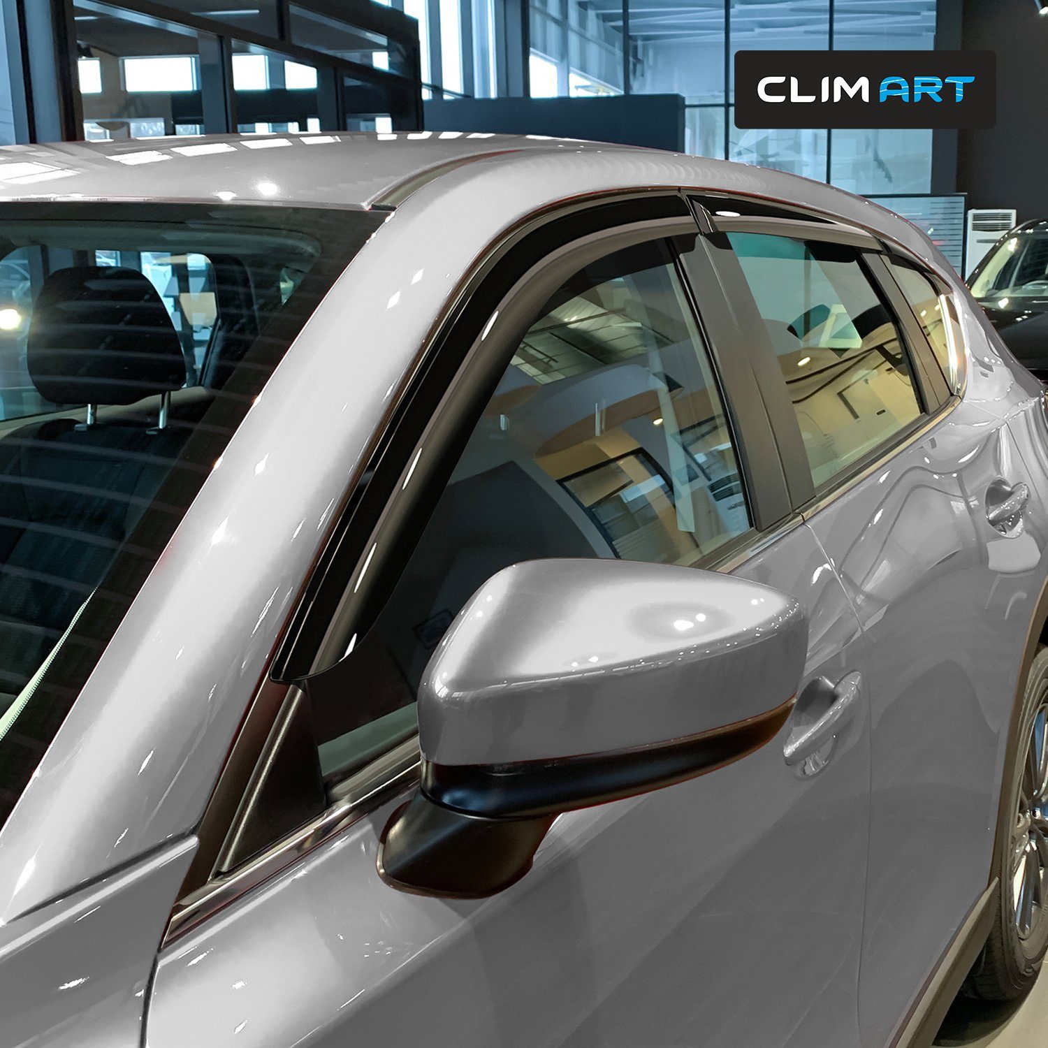 ART Windabweiser mit für/kompatible Clim Mazda (6 Auto-Fußmatte St) CLIM 2017-2023 Art SUV CX-5