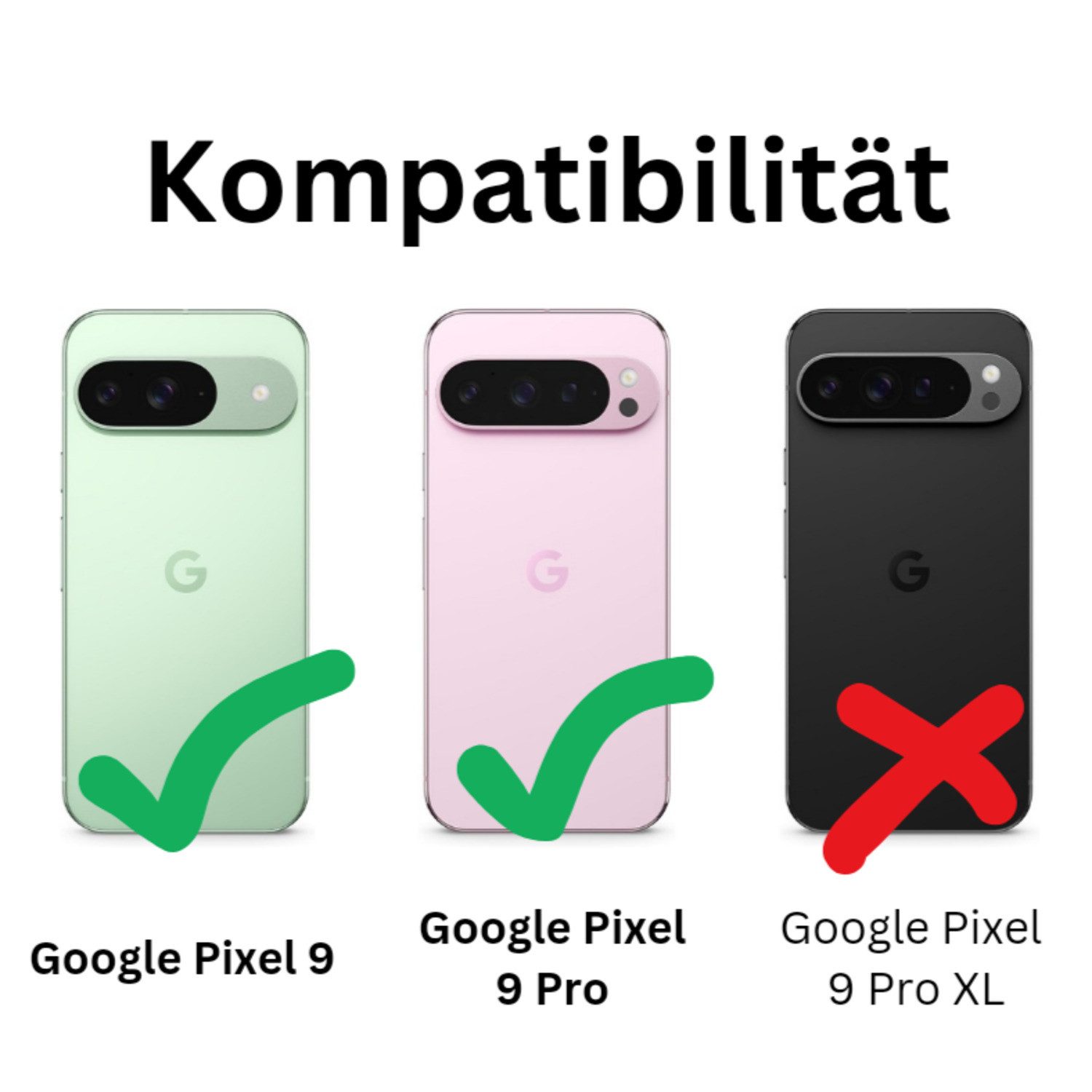 CLM-Tech Handytasche für Google Pixel 9 / 9 Pro Hülle aus Kunstleder Klapphülle (Pflaumenblüte blau, Handyhülle mit Standfunktion - Wallet Flip Case inklusive Kartenfächer), - Cover mit Magnetverschluss - Google Pixel 9 Schutzhülle