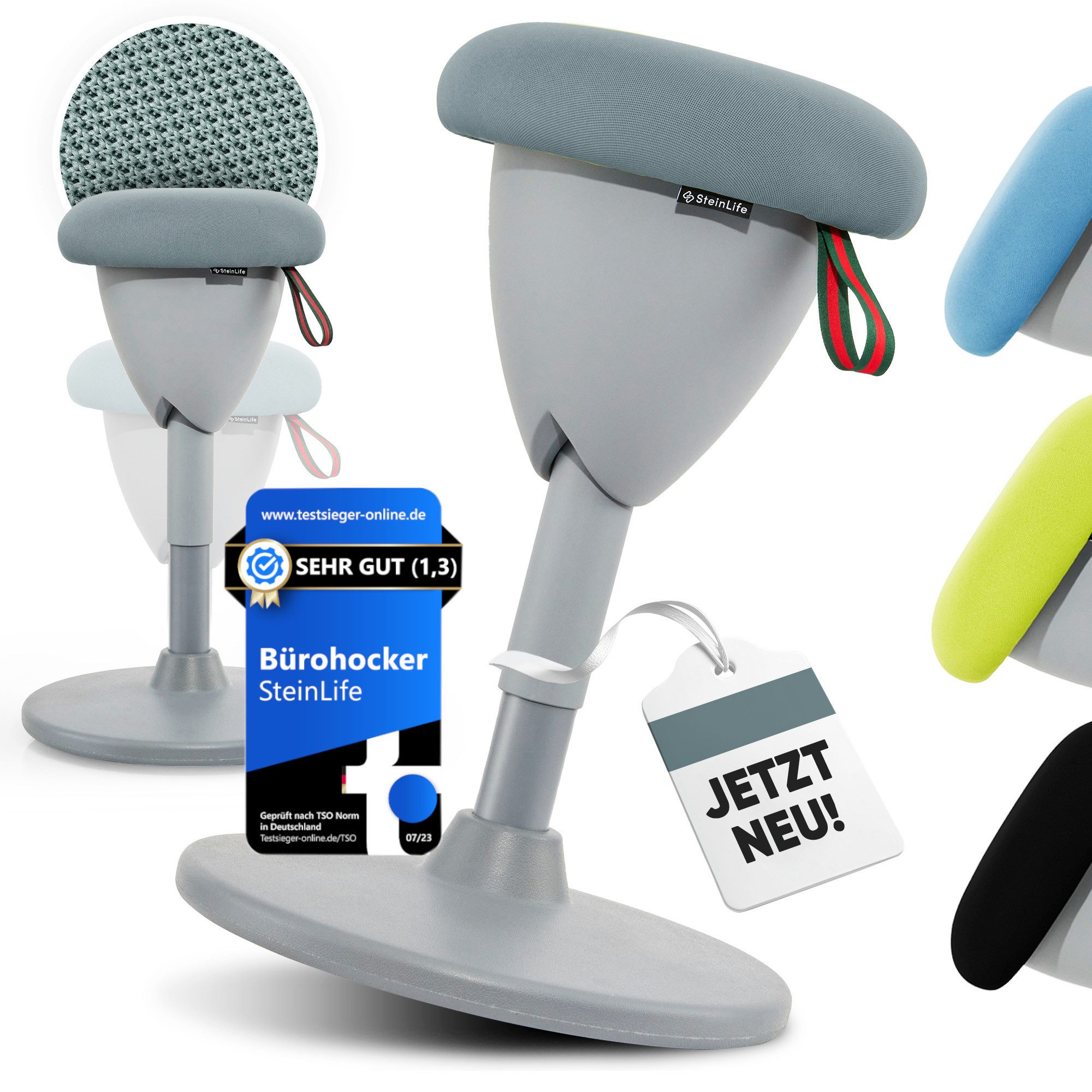 Steinlife Arbeitshocker Ergonomisch [TESTSIEGER] Bürohocker Höhenverstellba günstig online kaufen