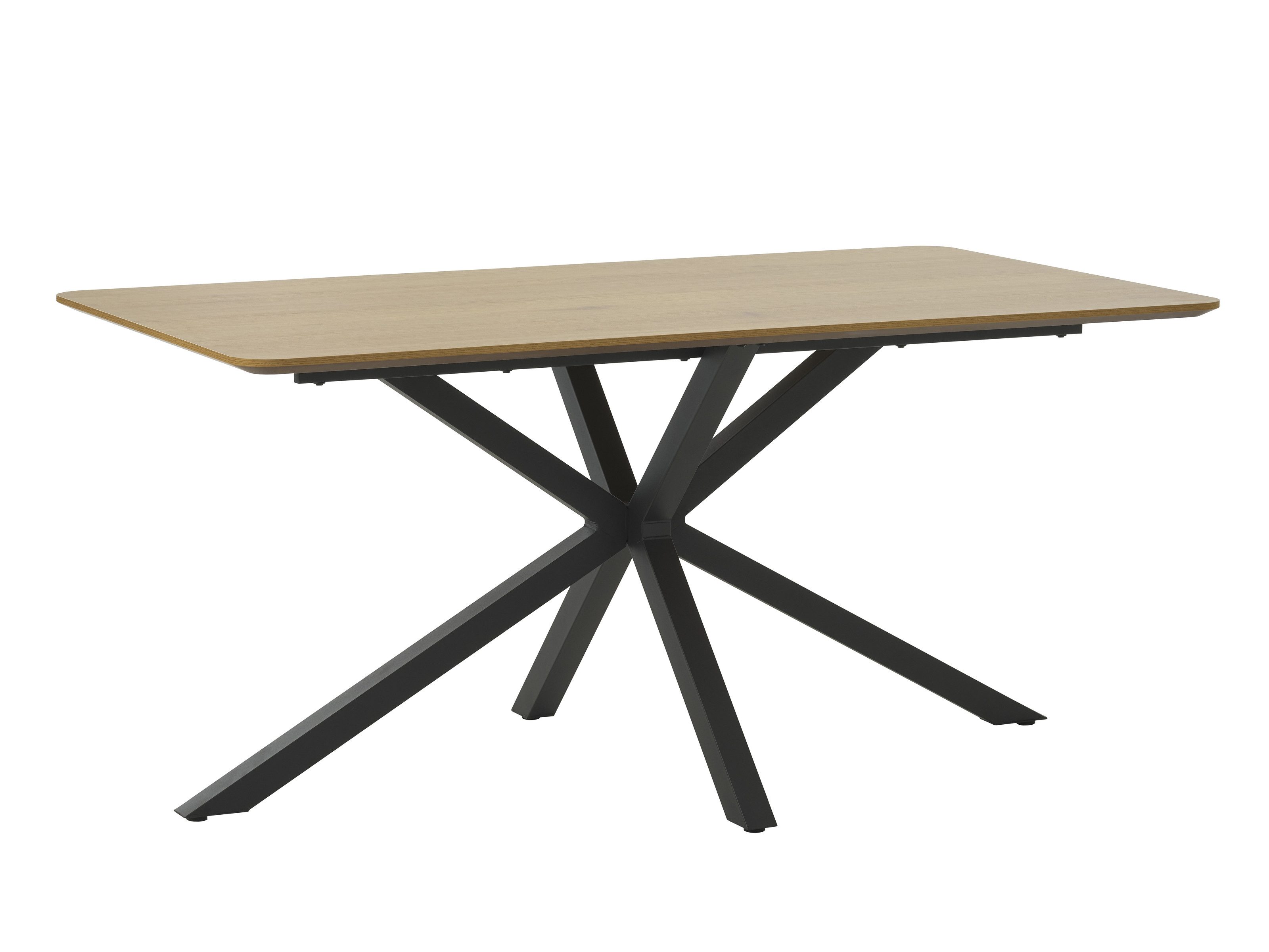 freiraum Esstisch CESURA, in Eiche, schwarz, MDF Malamin, Metall - 160x75x90cm (BxHxT)