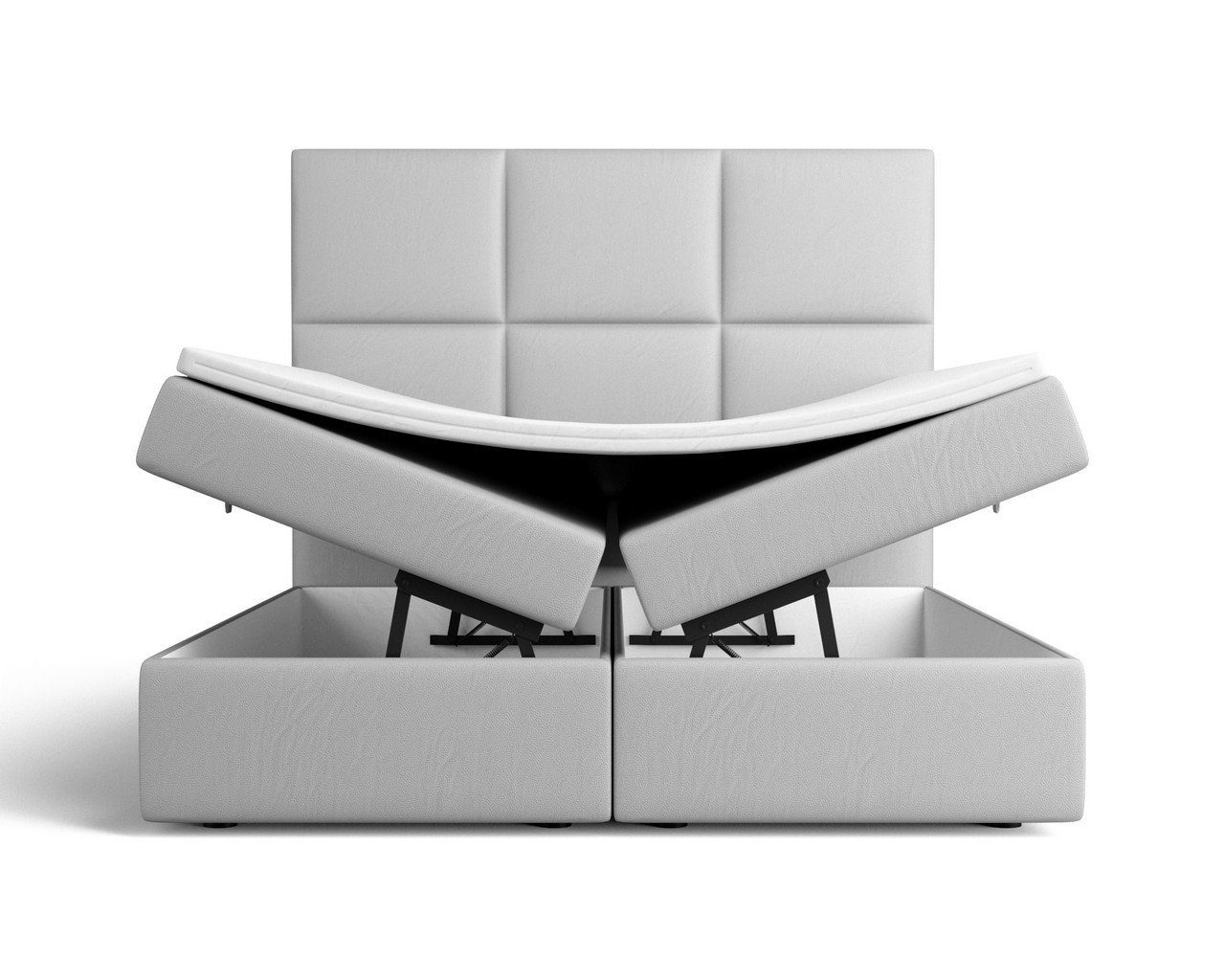 Sofa Dreams Boxspringbett Gavia (6 Teile), Bettkasten, Kunstleder, modernes Design, Bettkasten