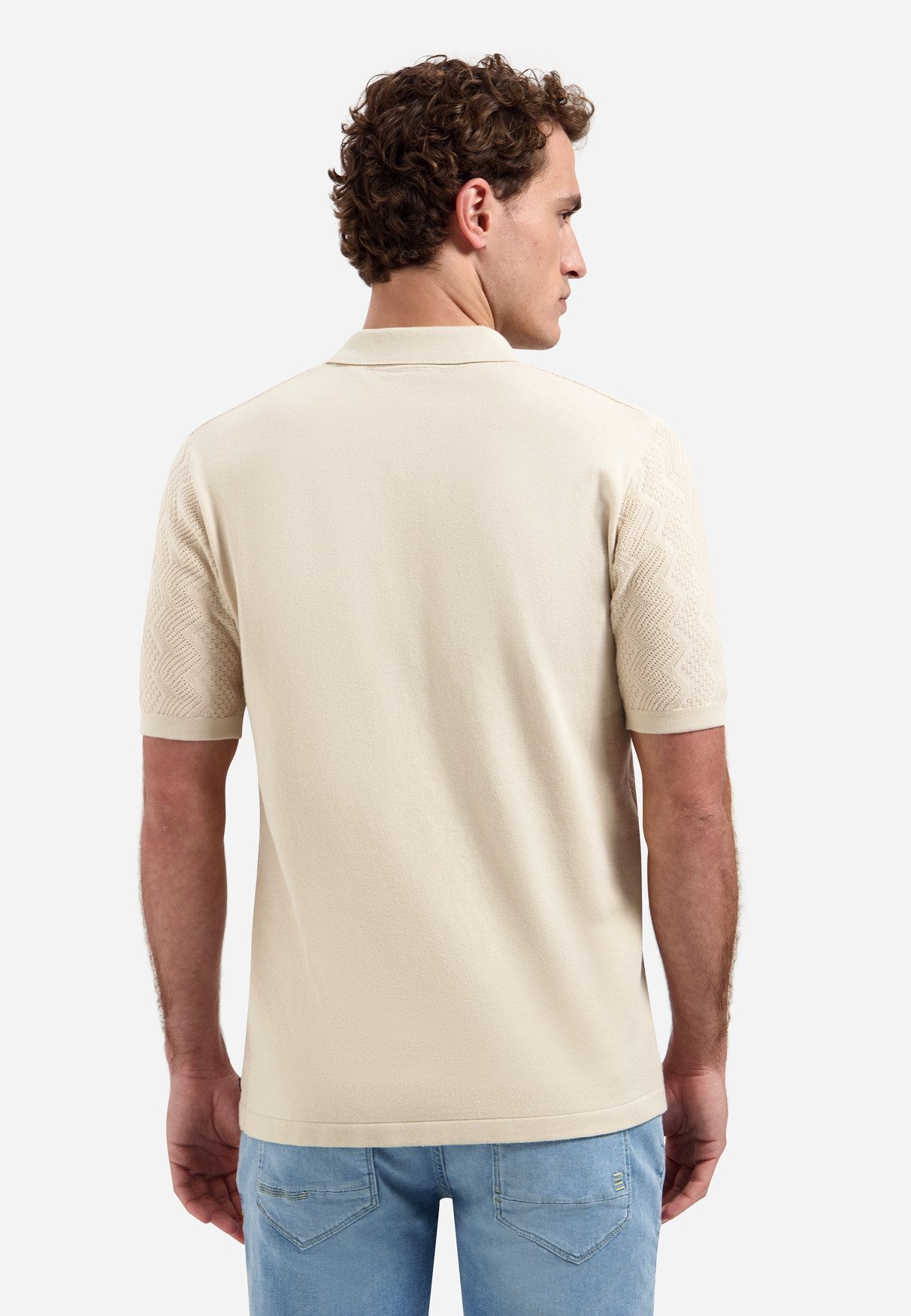 NO EXCESS Poloshirt Pullover Short Sleeve Polo Relief - Kurzarmshirt - Sommershirt