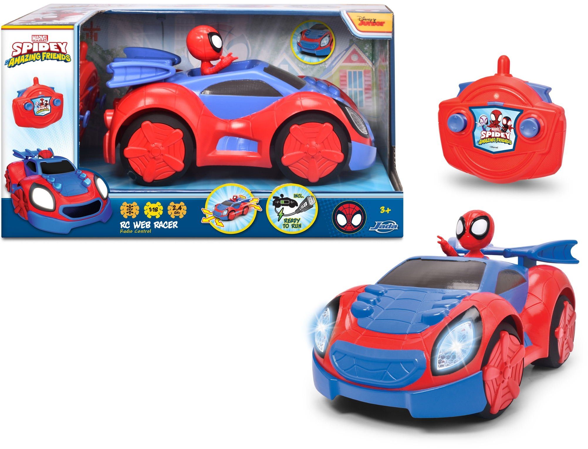 RC-Auto ferngesteuertes Fahrzeug Auto RC Spidey Web Racer 203225000