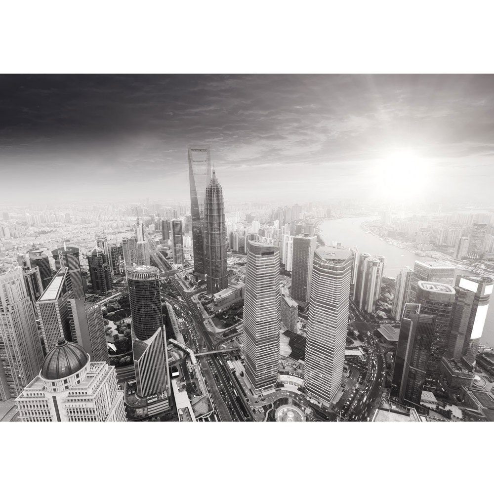 Skyline Shanhai Hochhäuser Fototapete Wolkenkratzer liwwing no. liwwing Fototapete 49, Shanghai