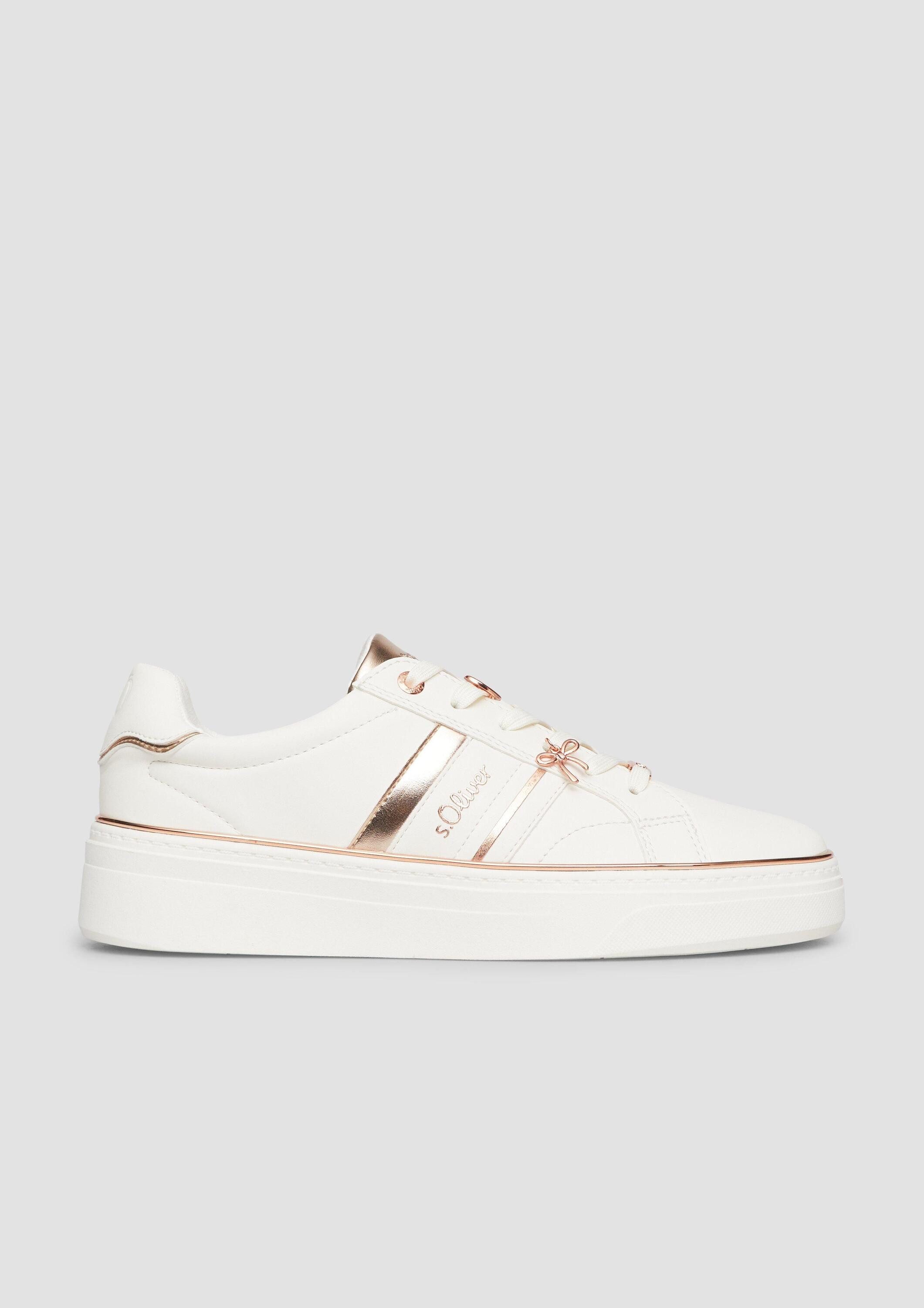 s.Oliver Sneakers Sneaker Sneaker mit Plateau-Sohle und Logo-Detail
