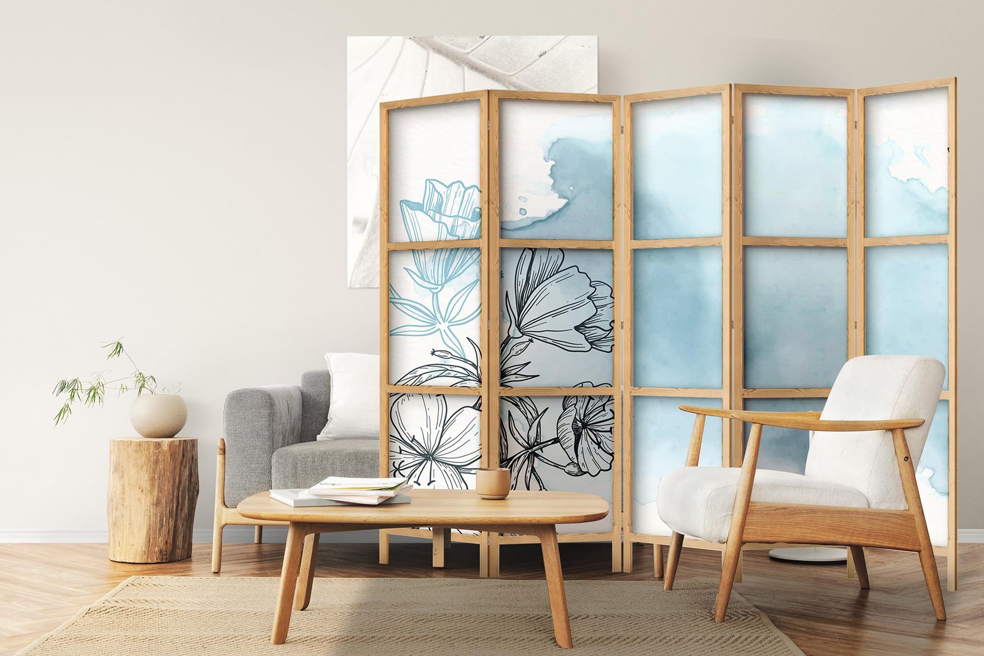 framed concept Paravent Raumteiler aus Holz, günstig online kaufen