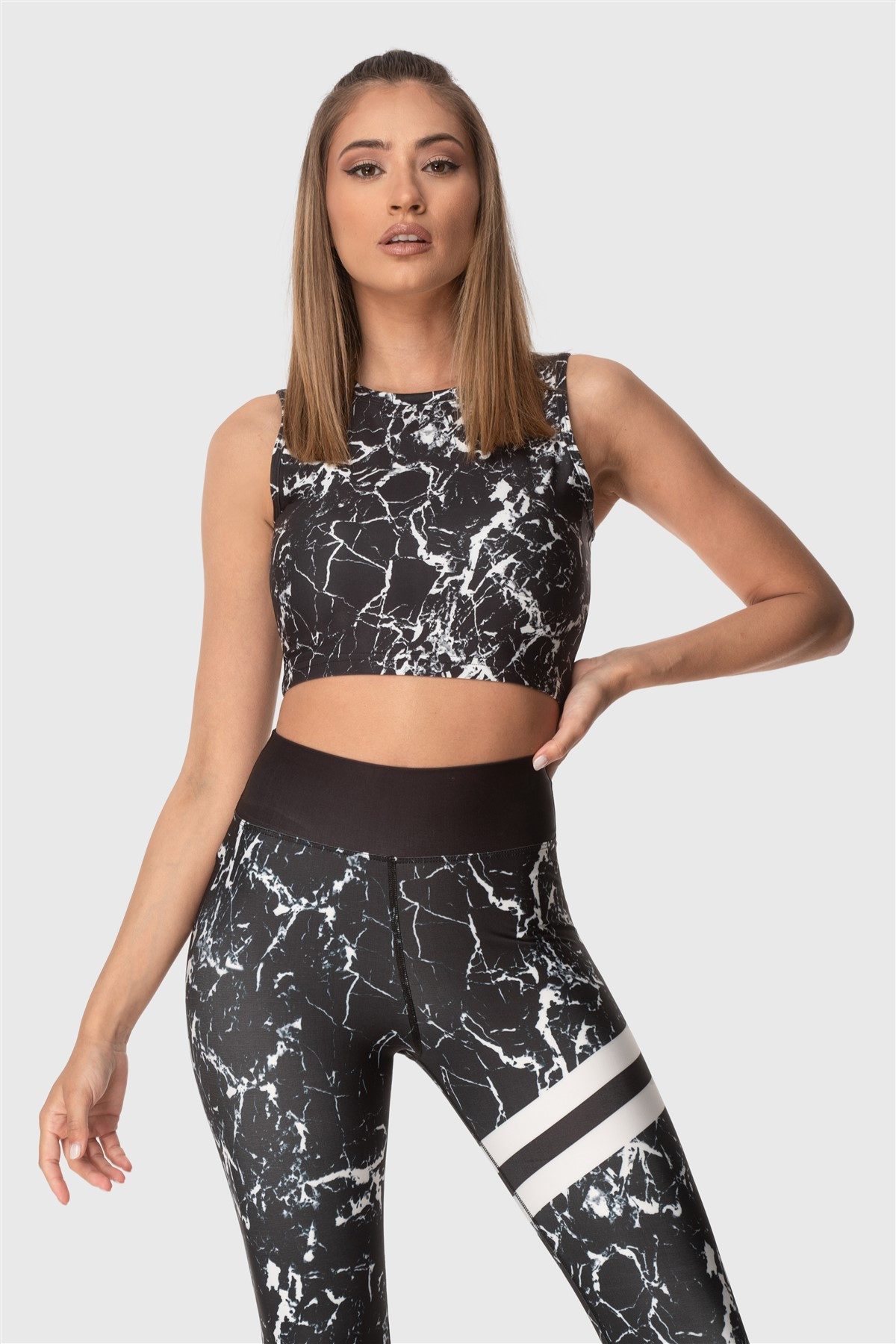 Superstacy Sport-BH Sport-BH mit Marmor Muster