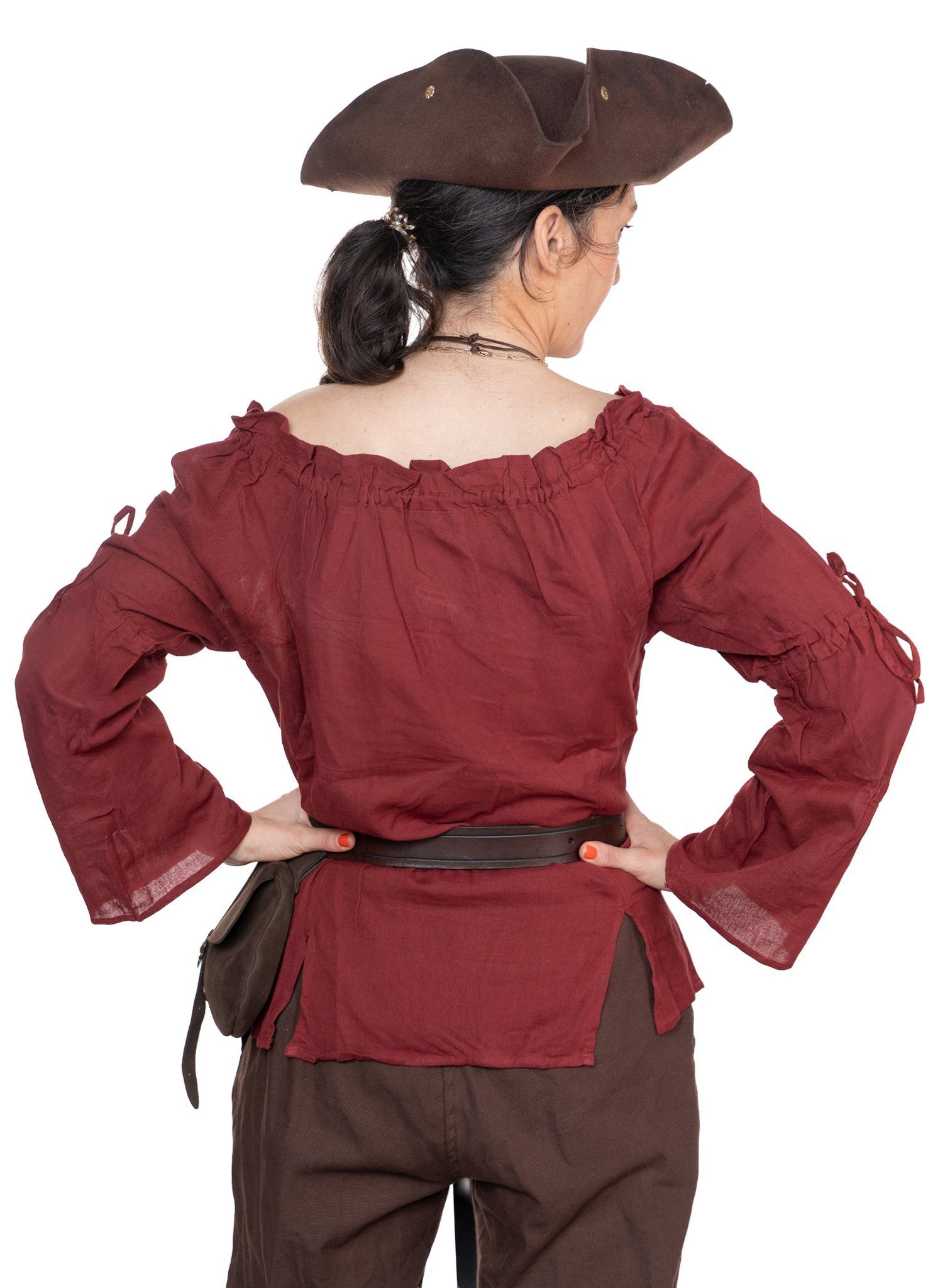 Metamorph Piraten-Kostüm Mittelalterbluse in Leinenoptik - Mia, Diese Mittelalterbluse ist wunderbar geeignet für diverse Rollen in L