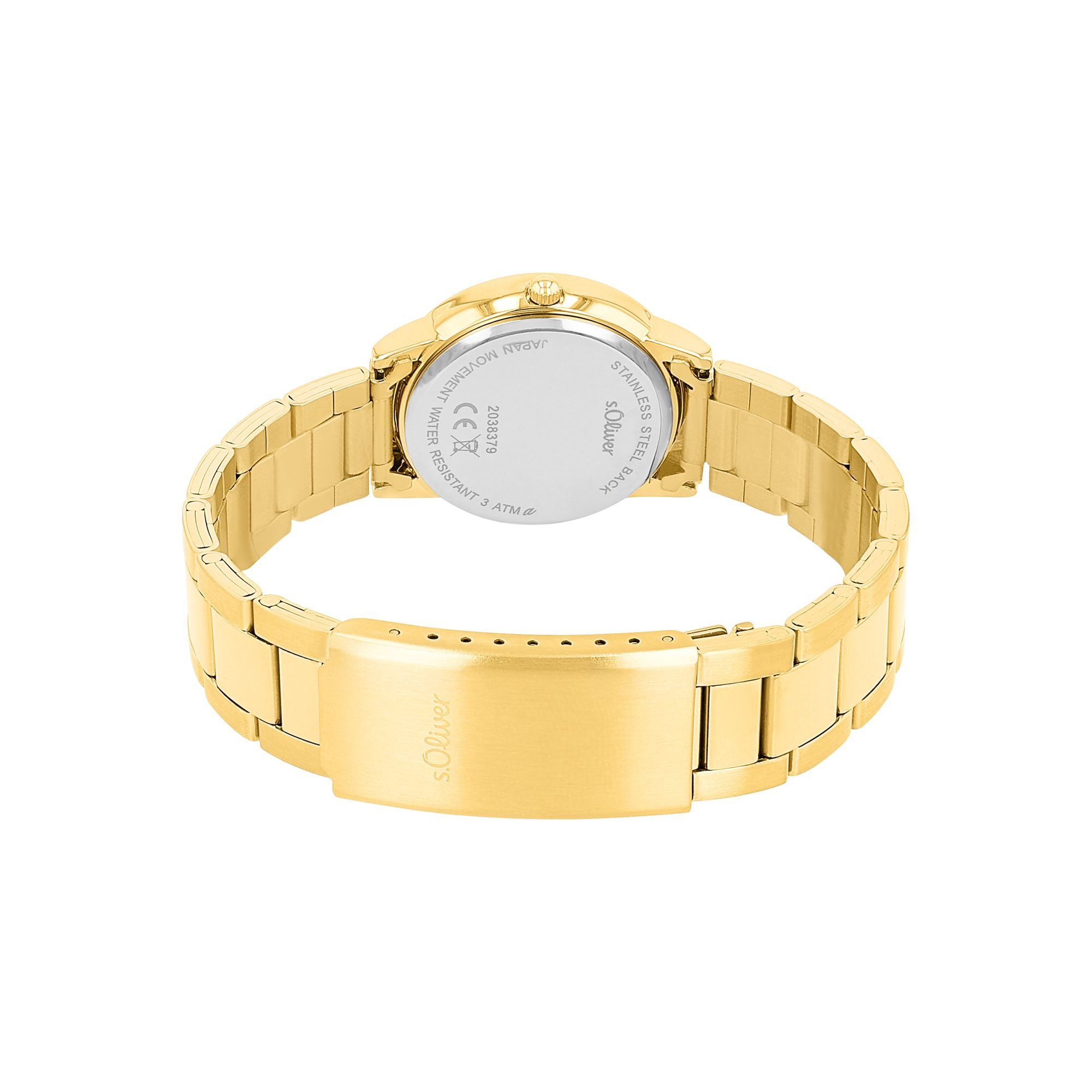 s.Oliver Quarzuhr 2038379, Armbanduhr, Damenuhr, Mineralglas, günstig online kaufen