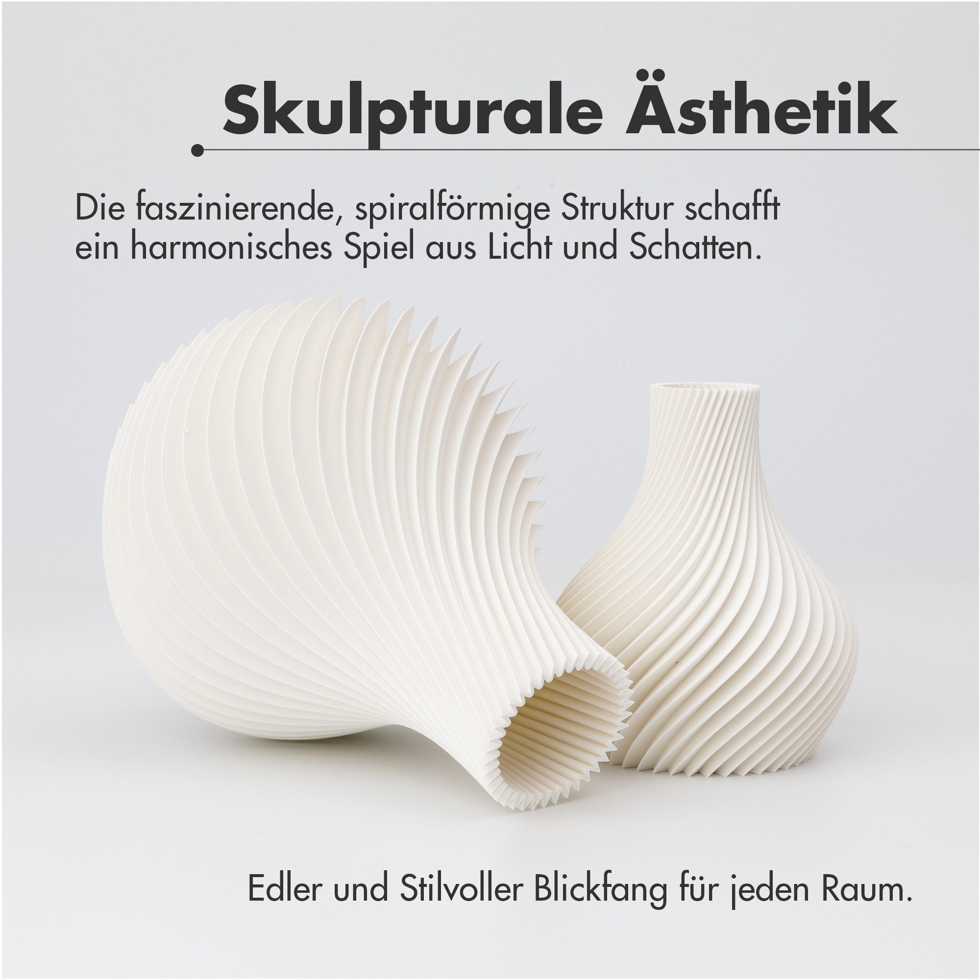natumo Tischvase Vase Bulba Weiß 12 cm – Bild 3 von 5