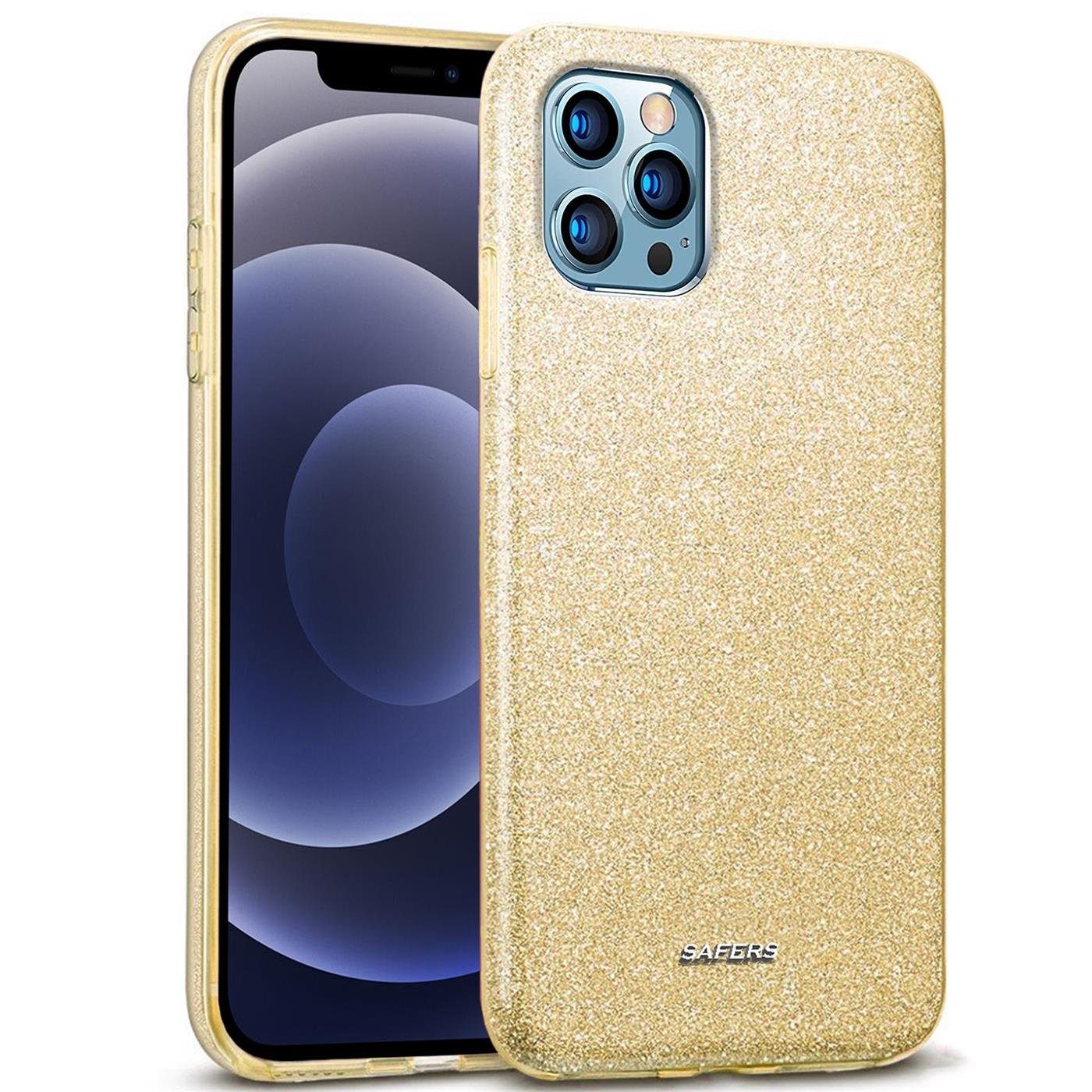 CoolGadget Handyhülle Glitzer Glamour Hülle für Apple iPhone 12 Pro Max 6,7 Zoll, Slim Case mit Glossy Effect Schutzhülle für iPhone 12 Pro Max Hülle