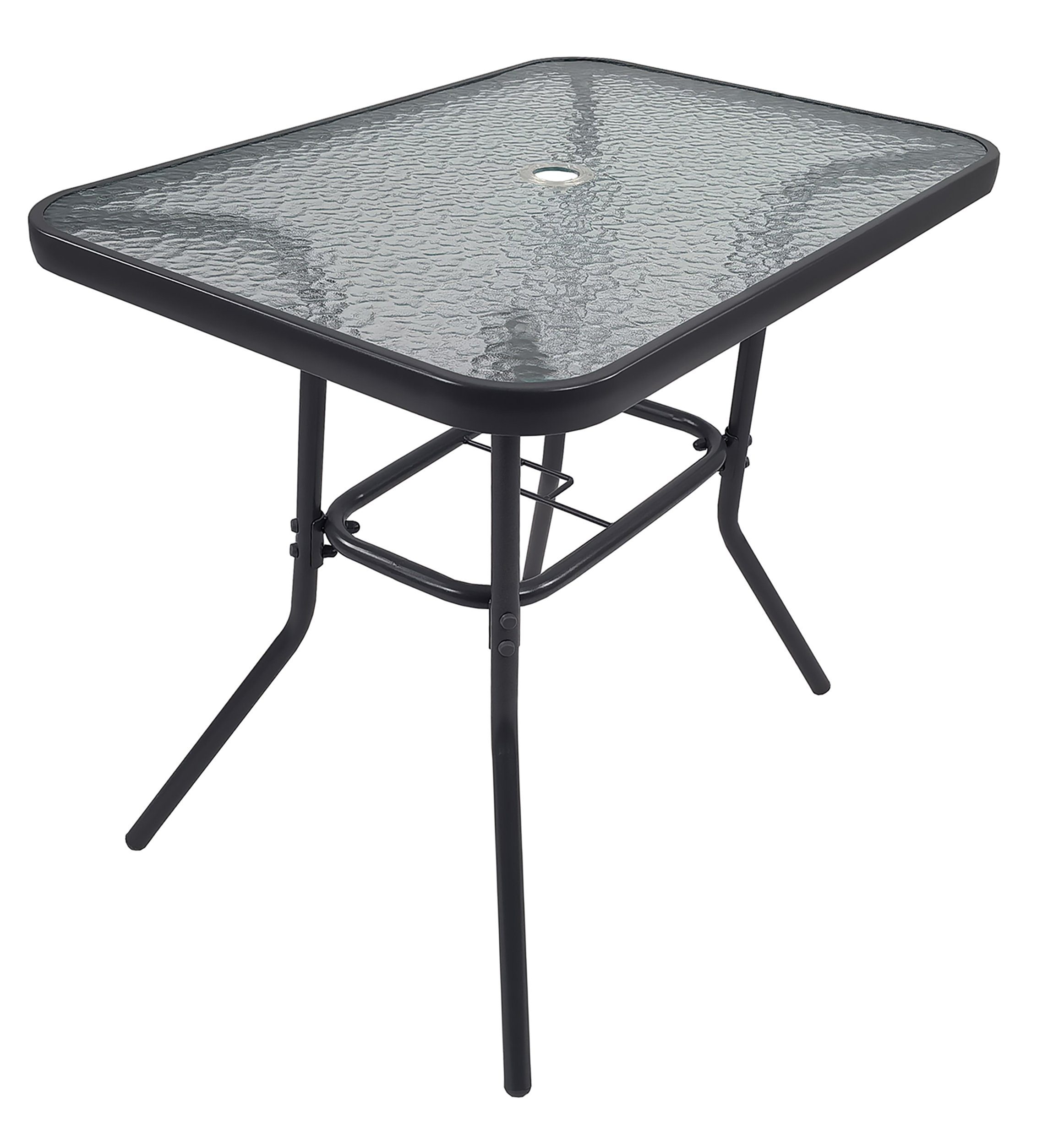 VCM Gartentisch Glas Gartentisch Esstisch Balkontisch 80x55 günstig online kaufen