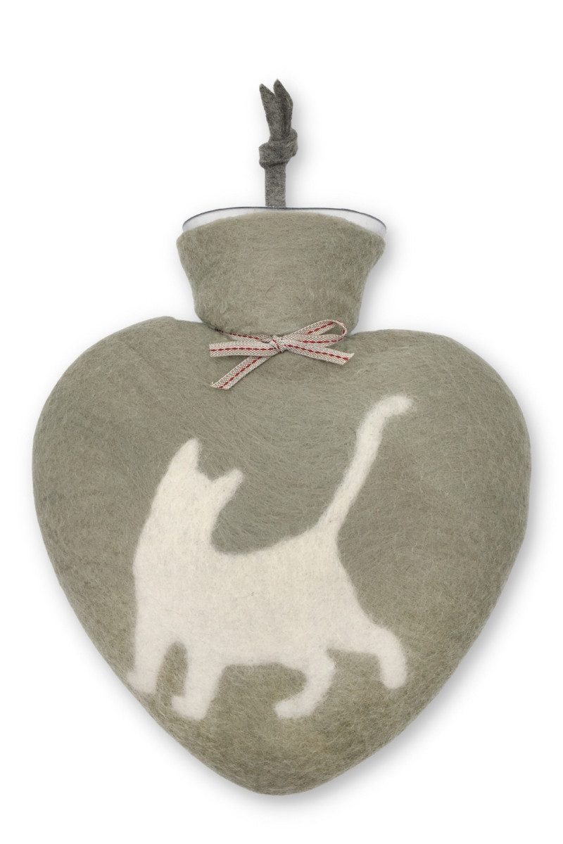 Dorothee Lehnen Wärmflasche Wärmflasche - KATZE - powdered jade