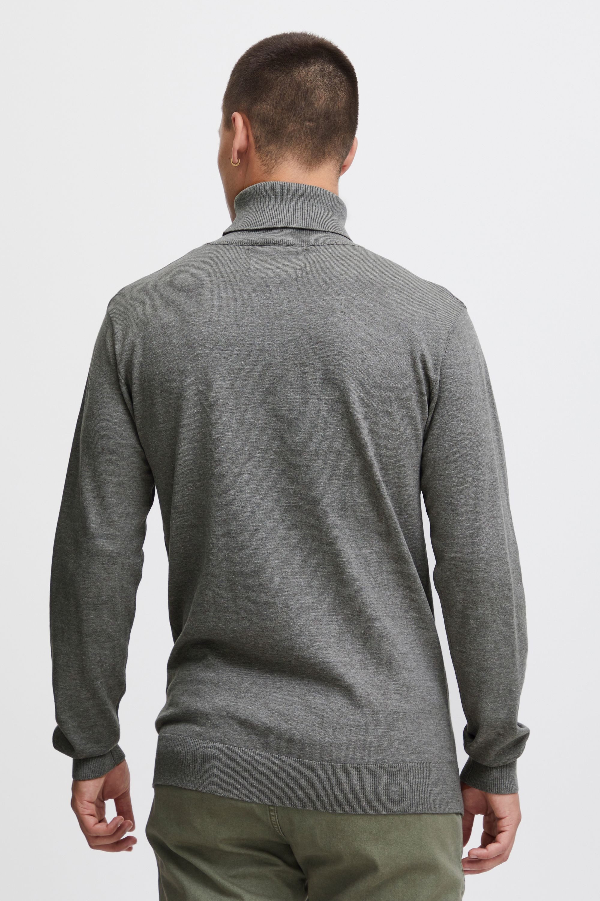 Indicode Rollkragenpullover IDErnetto Rollkragenpulli mit abgesetztem Strickmuster