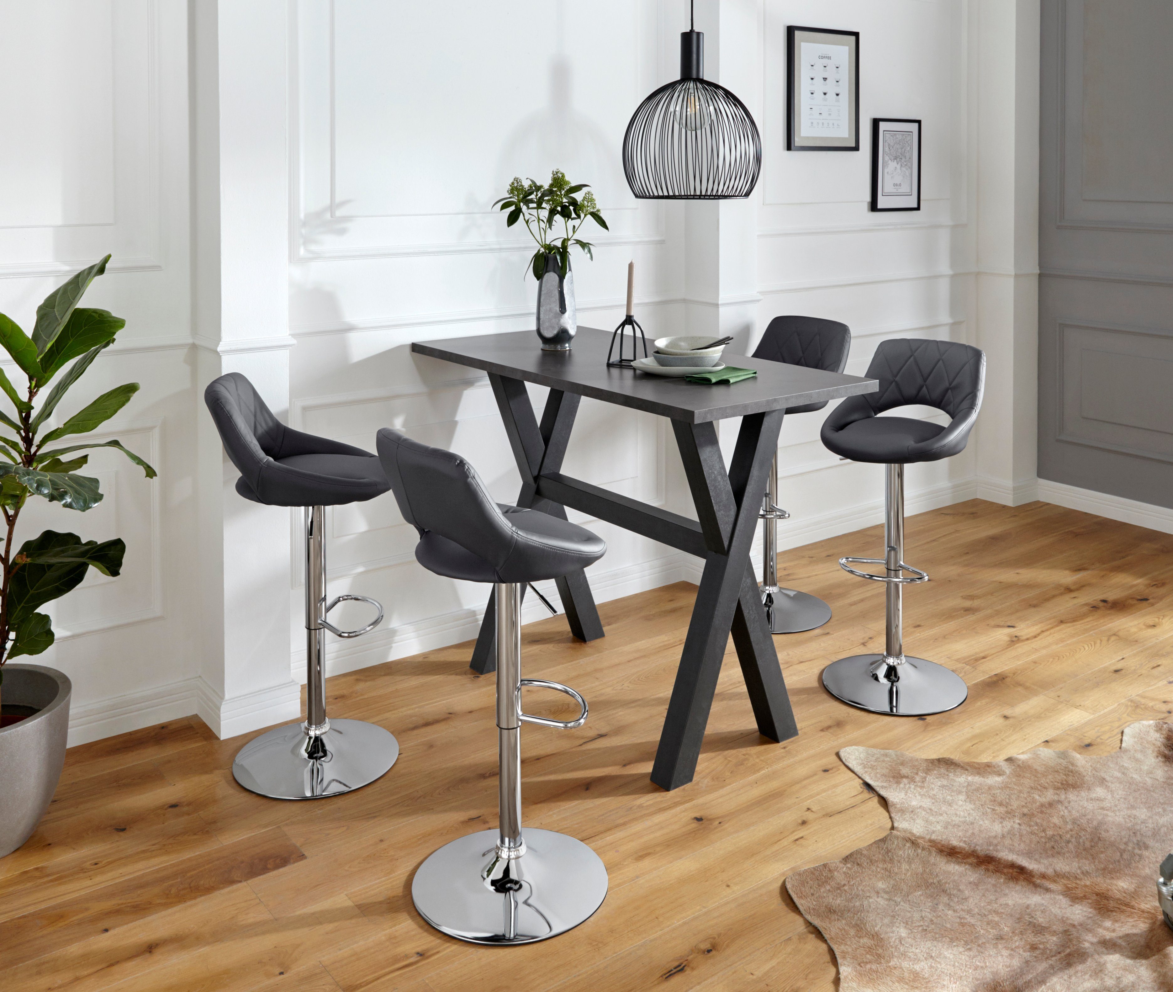 Mäusbacher Bartisch, Gestell in X-Form (Breite günstig online kaufen