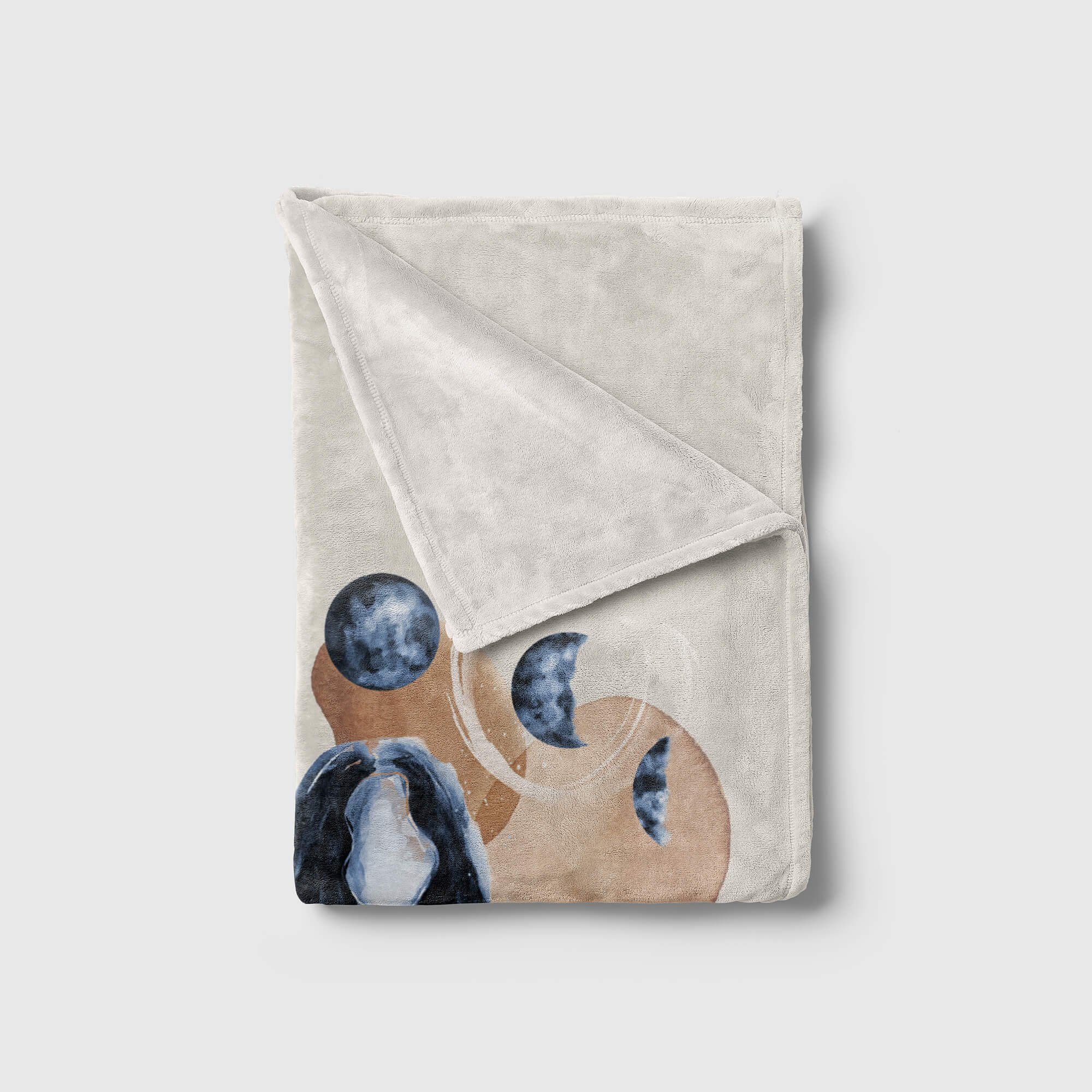 Art Handtuch Kunstvoll Handtücher (1-St), Meditieren Strandhandtuch Handtuch Mondzy, Sinus junge Saunatuch Frau Baumwolle-Polyester-Mix Kuscheldecke