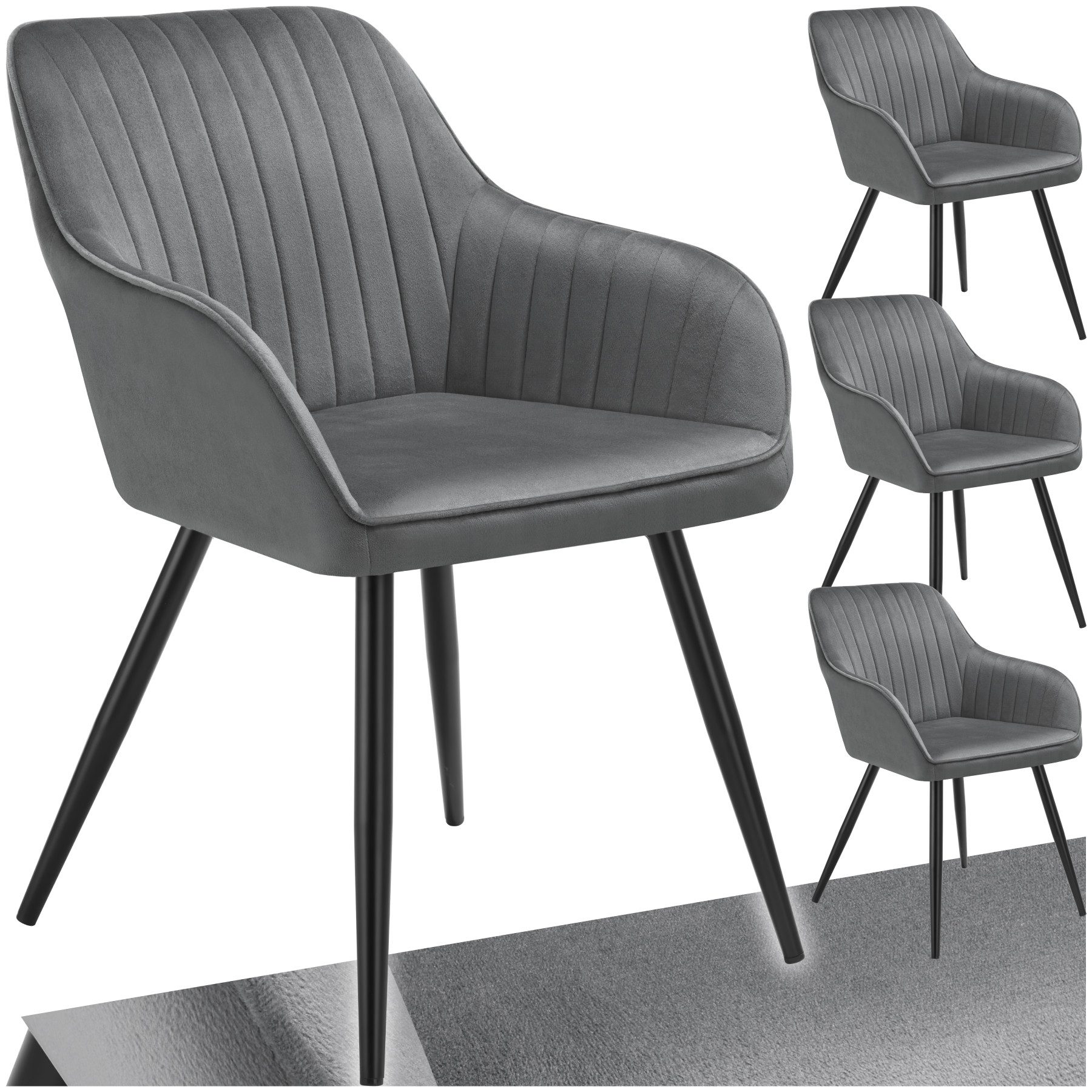 tectake Esszimmerstuhl Marilyn (Set, 4 St), günstig online kaufen