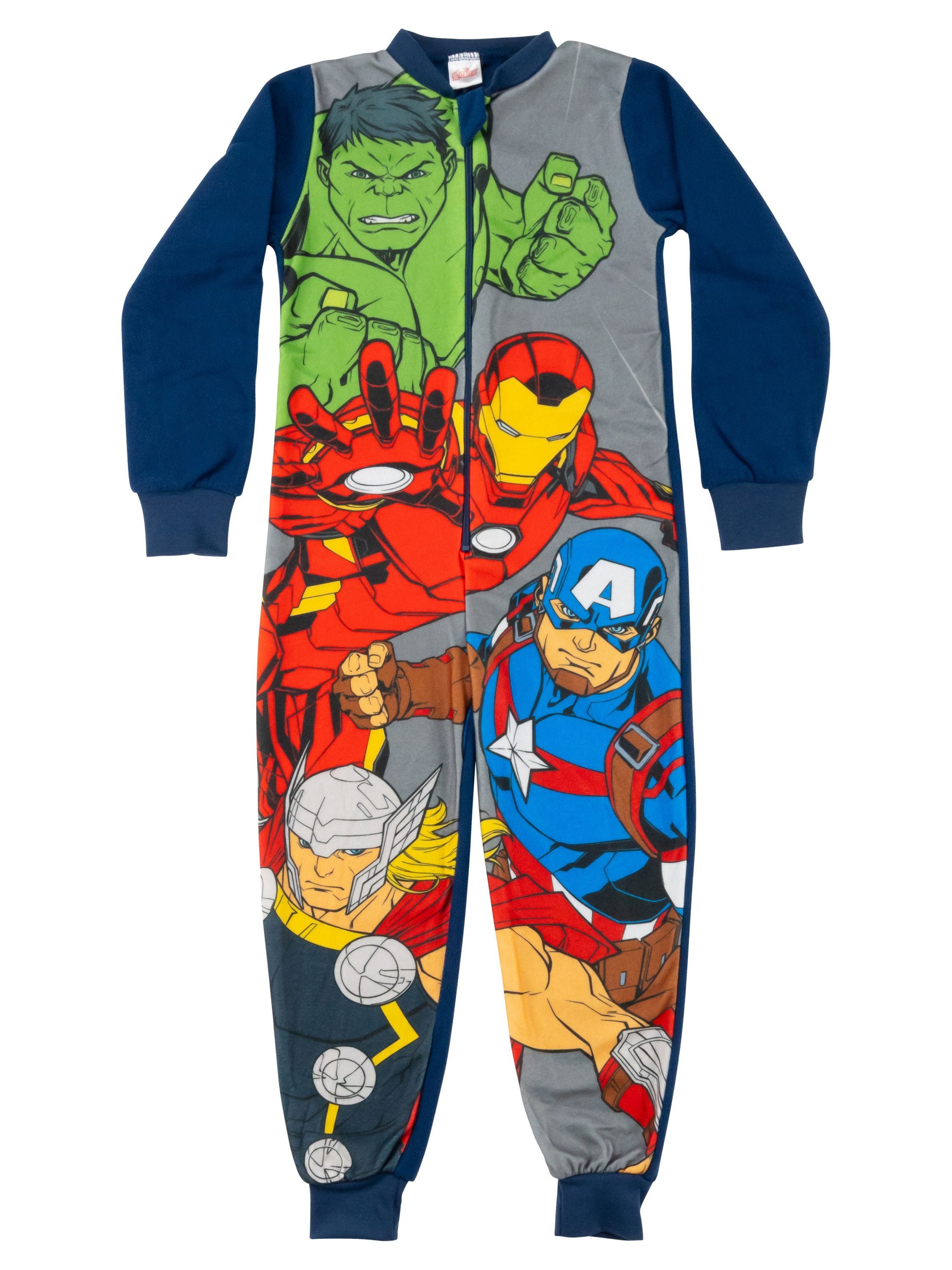 United Labels® Jumpsuit Marvel The Avengers Jumpsuit Overall Pyjama Schlafanzug langarm