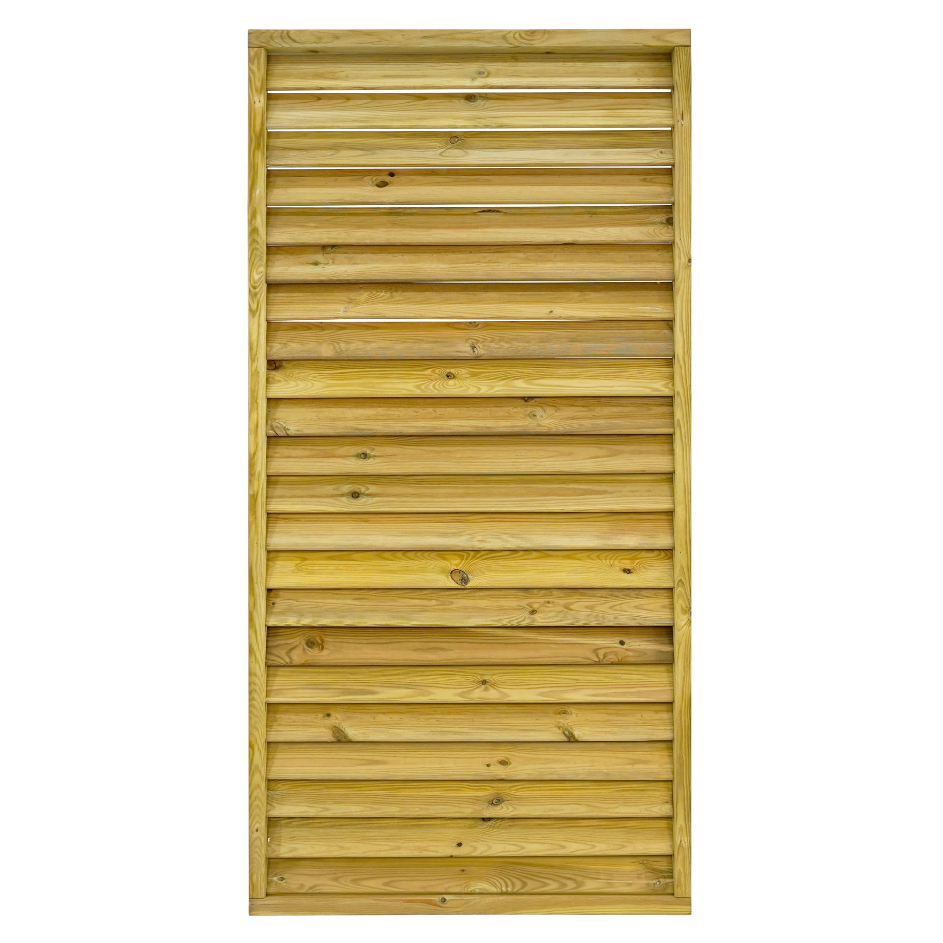 GartenLand Zaun Jalousien Rahmenzaun Linz 90x180 cm Fichte – Kesseldruckimprägniert, (Set, Ohne Pfosten)