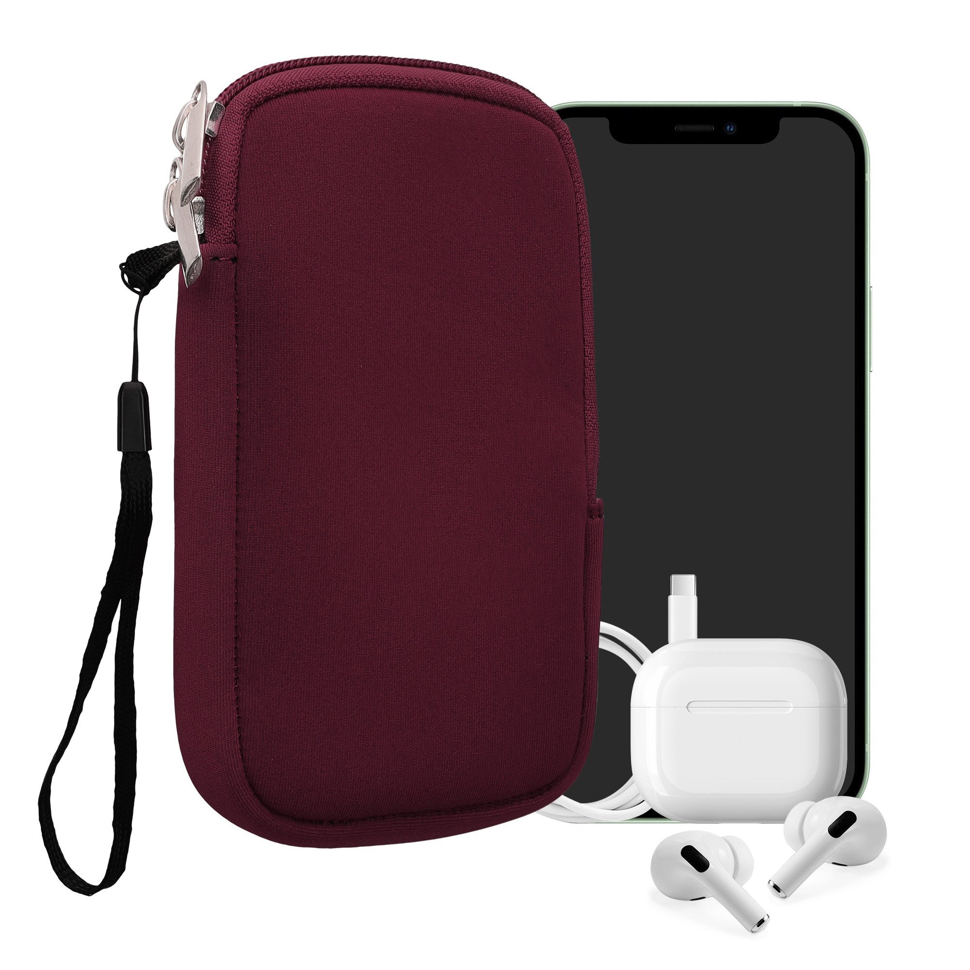 kwmobile Handytasche Handytasche für Smartphones L - 6,5" (1-tlg), Neopren Handy Hülle - Handy Tasche Sleeve Pouch