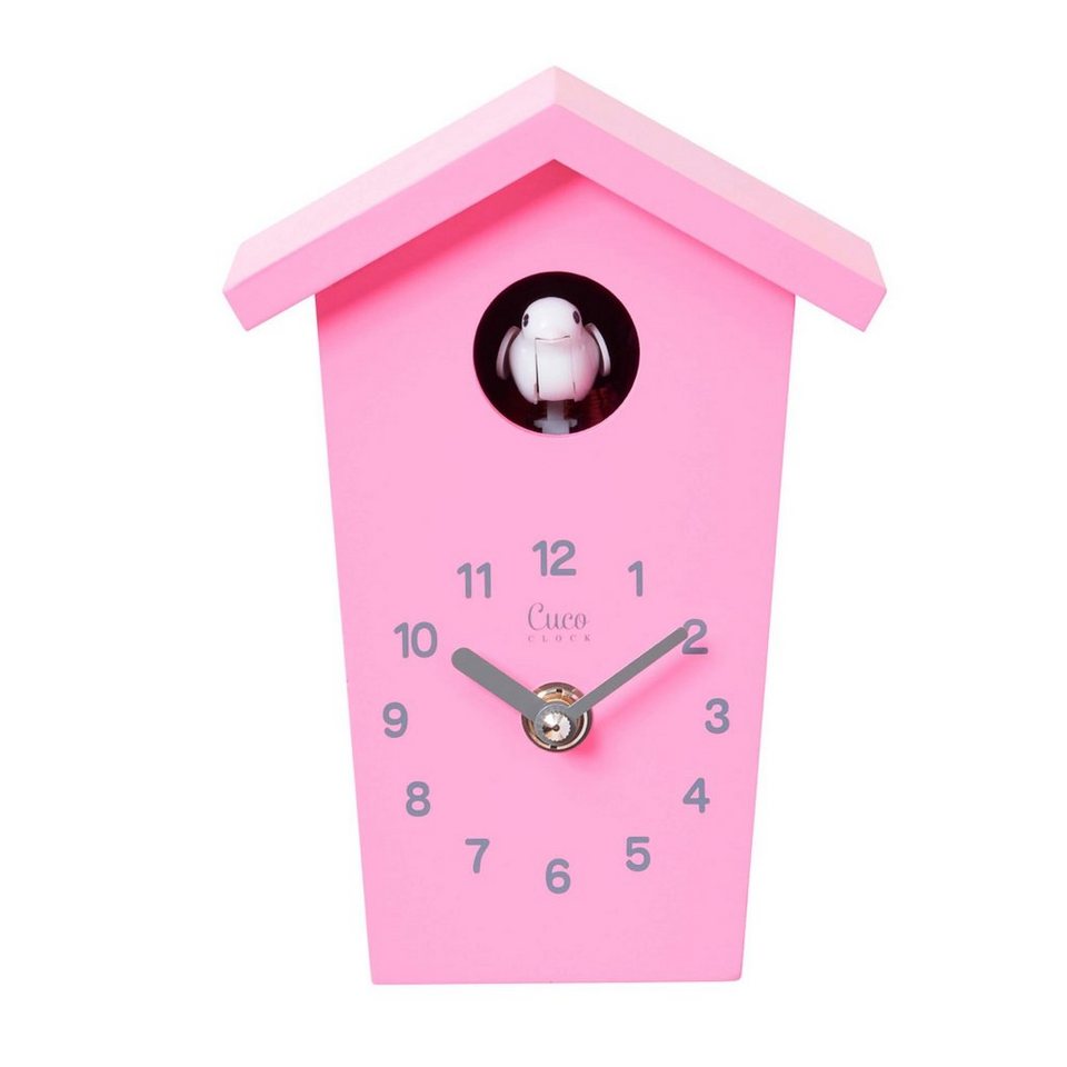 Cuco Clock Wanduhr Mini Kuckucksuhr HOCHHAUS, Wanduhr, Moderne  Schwarzwalduhr (17,0 × 12,4 × 9,0cm, mit Nachtruhefunktion, Kuckucksruf,  Quarzuhrwerk)