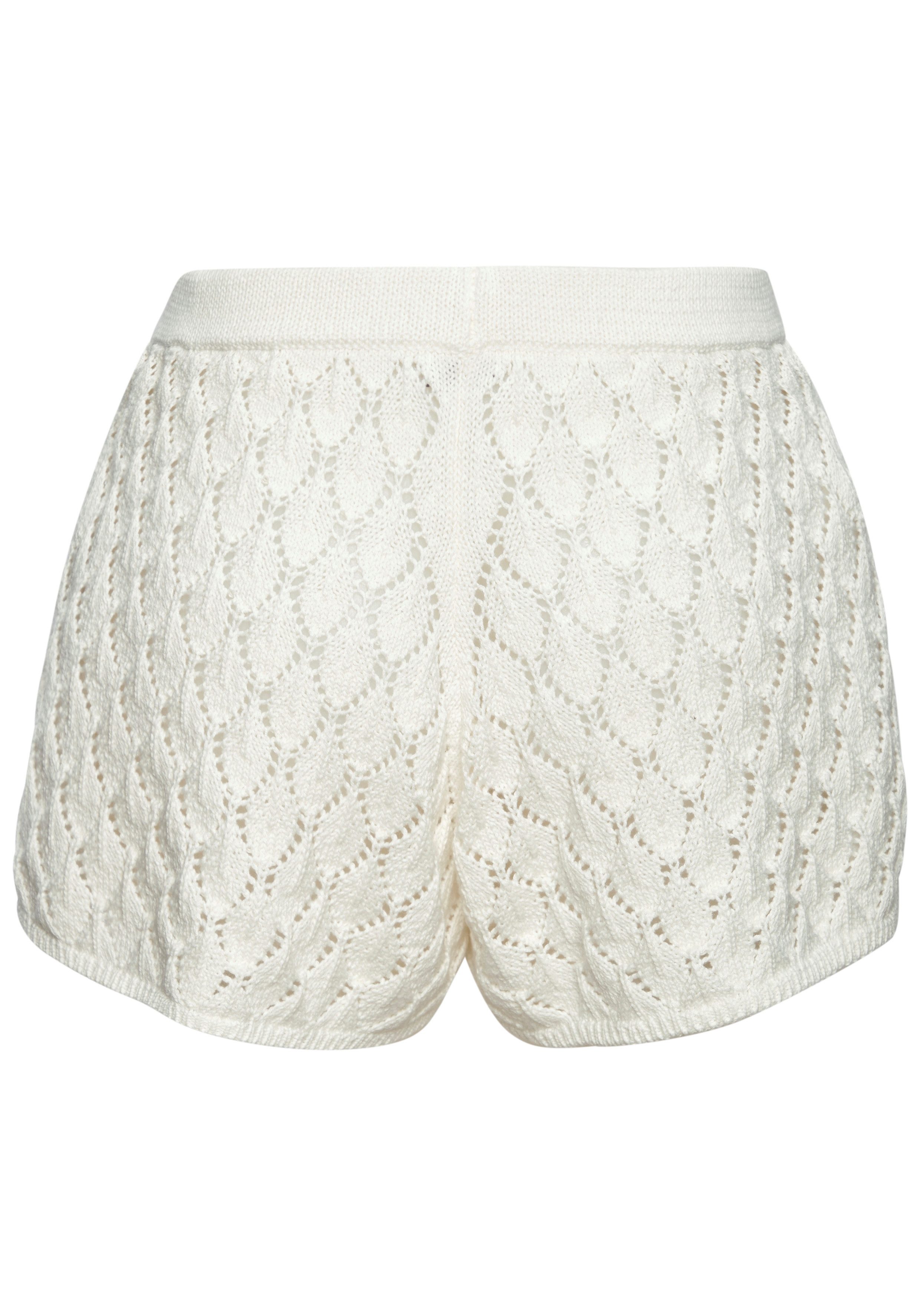 French Connection Strandshorts aus luftigem, leicht transparentem Strick Sommerhose, leichte Sommershorts, bequem, modisch