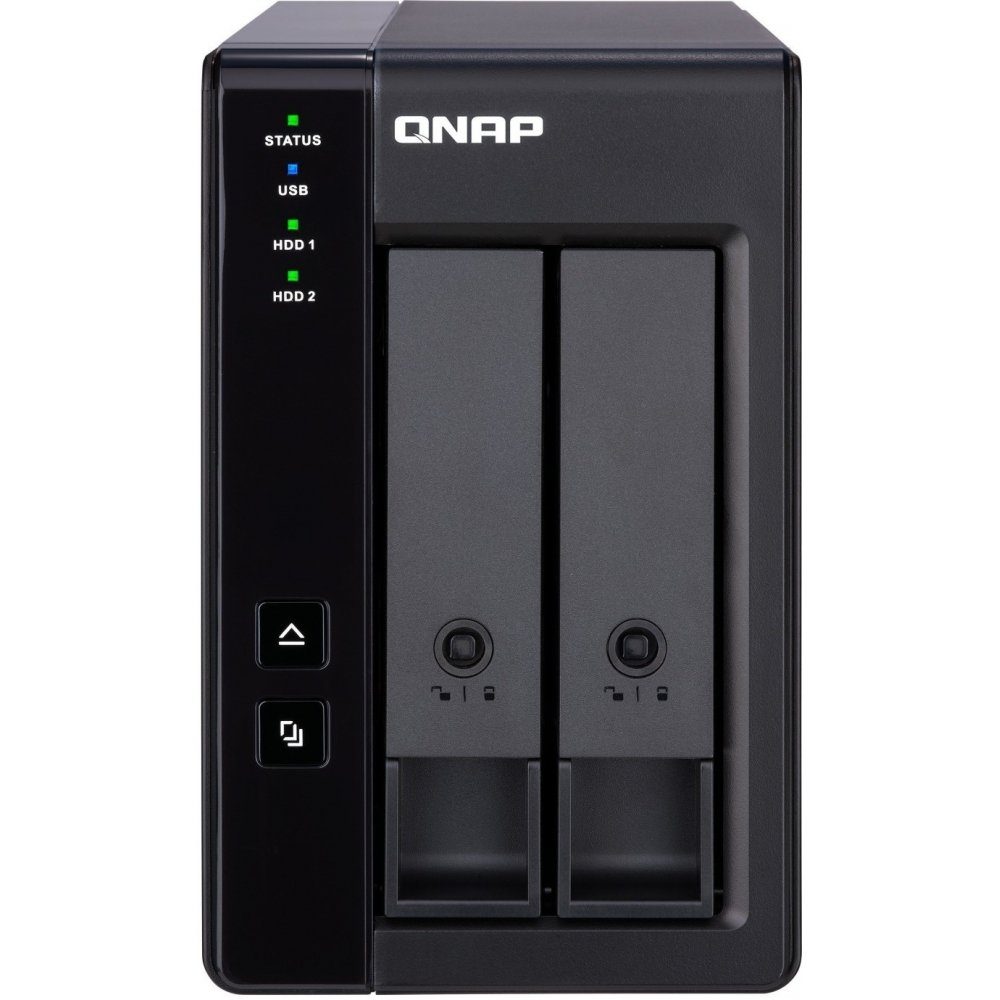 QNAP Festplatten-Gehäuse Expansion Unit TR-002 - Laufwerksgehäuse - schwarz