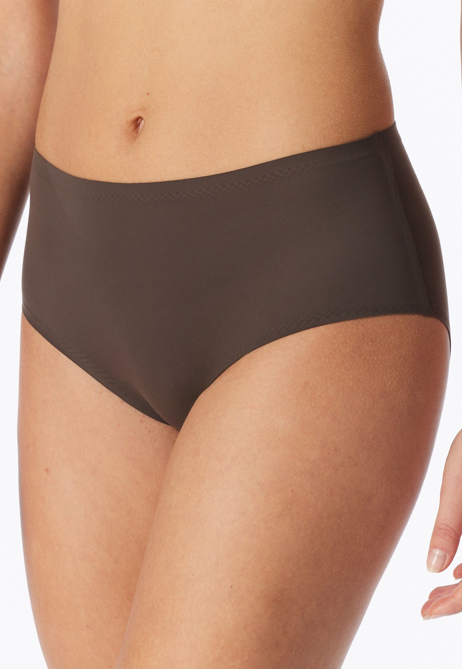 Schiesser Slip Invisible Soft Microfaser, Lasercut-Abschlüsse, hoher Bund