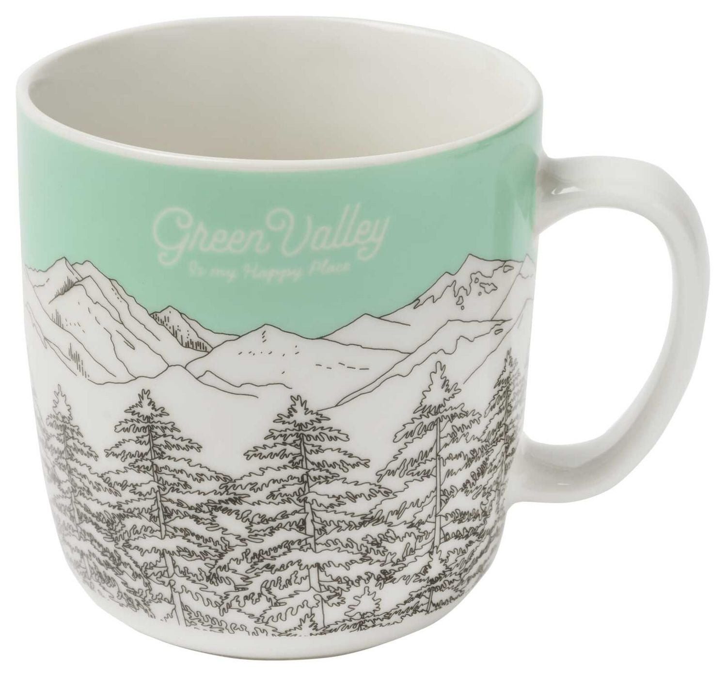 Geschirr Green Valley Mug »Whispering Pines« Cozy Mugs 4, Kaffeebecher (350 ml, New Bone China